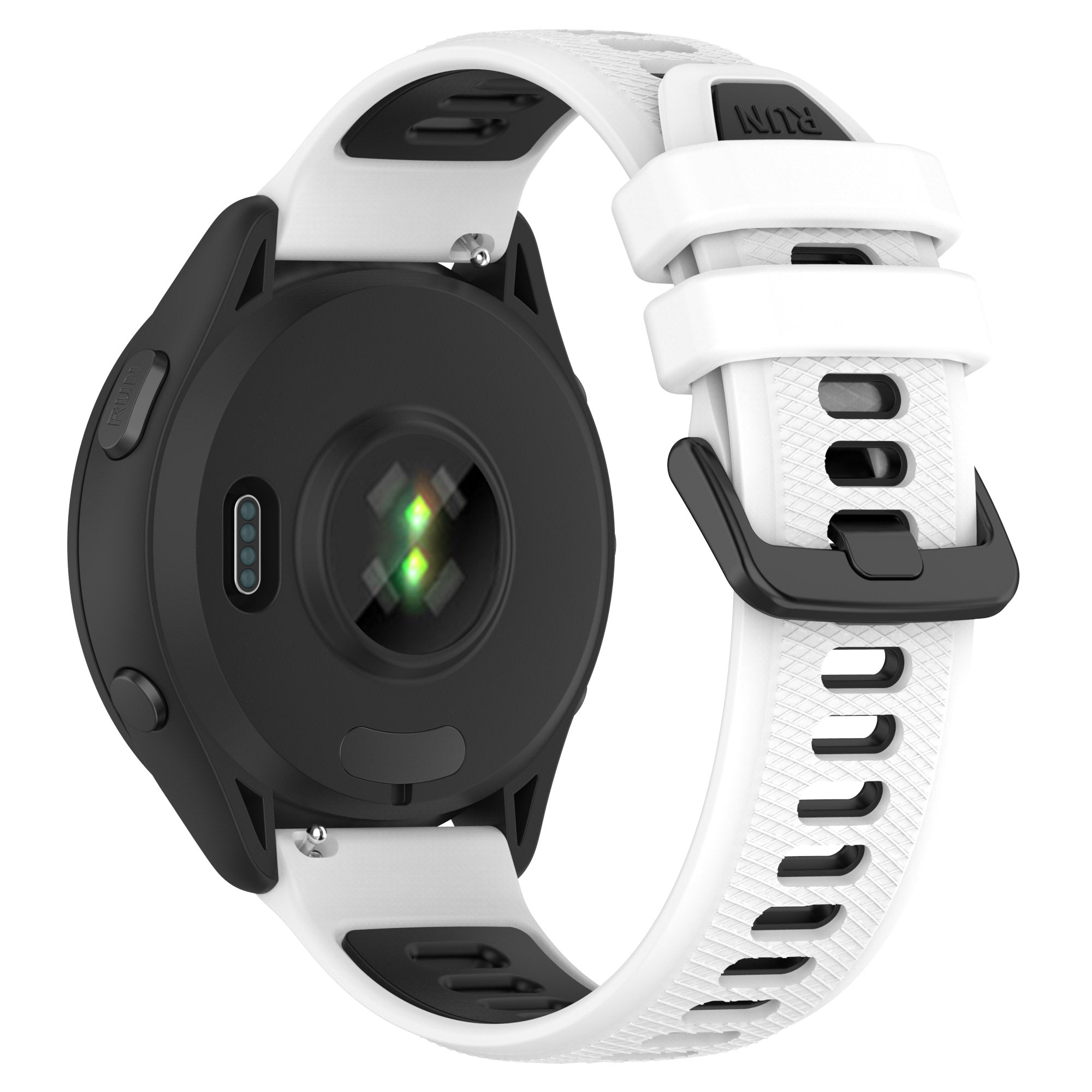 Watch Strap 20mm for Samsung Galaxy Watch 5 Garmin Vivomove Trend Dual-color Silicone Waterproof Watch Band