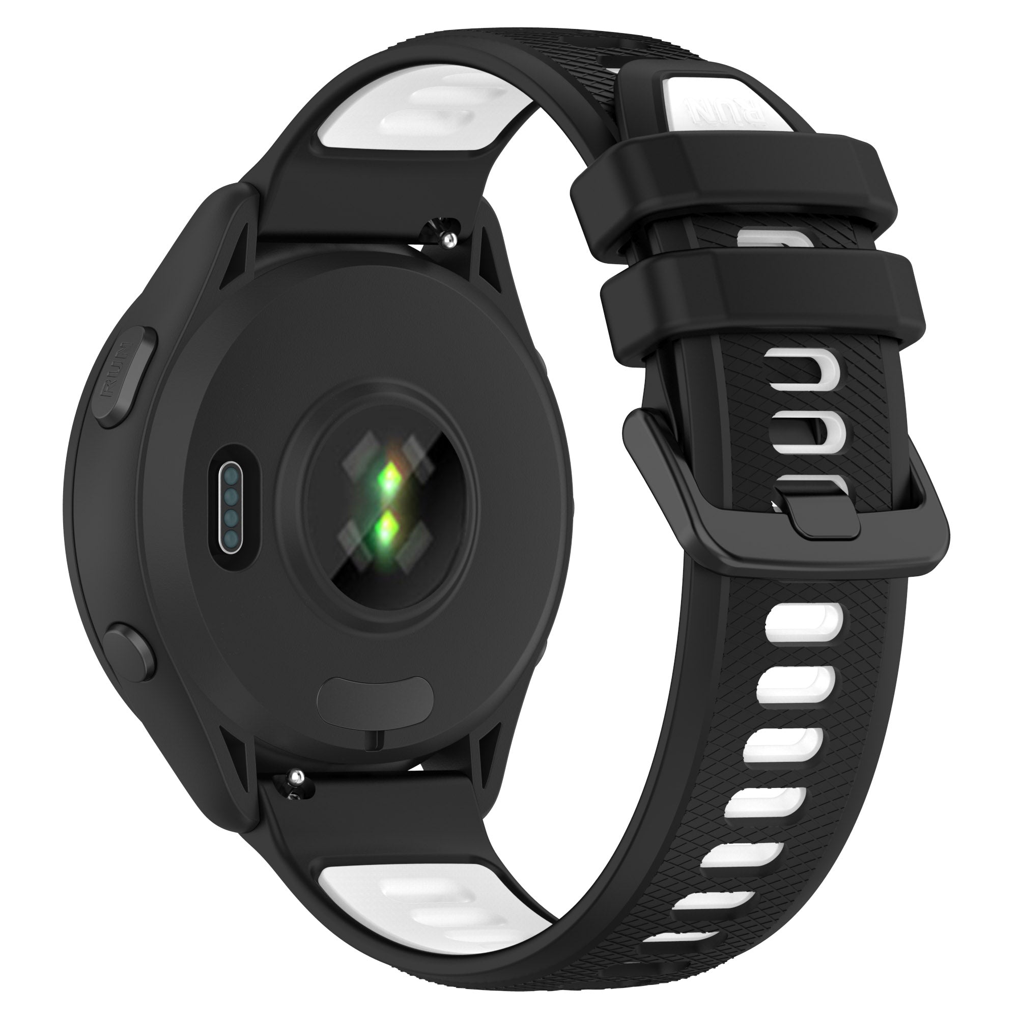 Watch Strap 20mm for Samsung Galaxy Watch 5 Garmin Vivomove Trend Dual-color Silicone Waterproof Watch Band