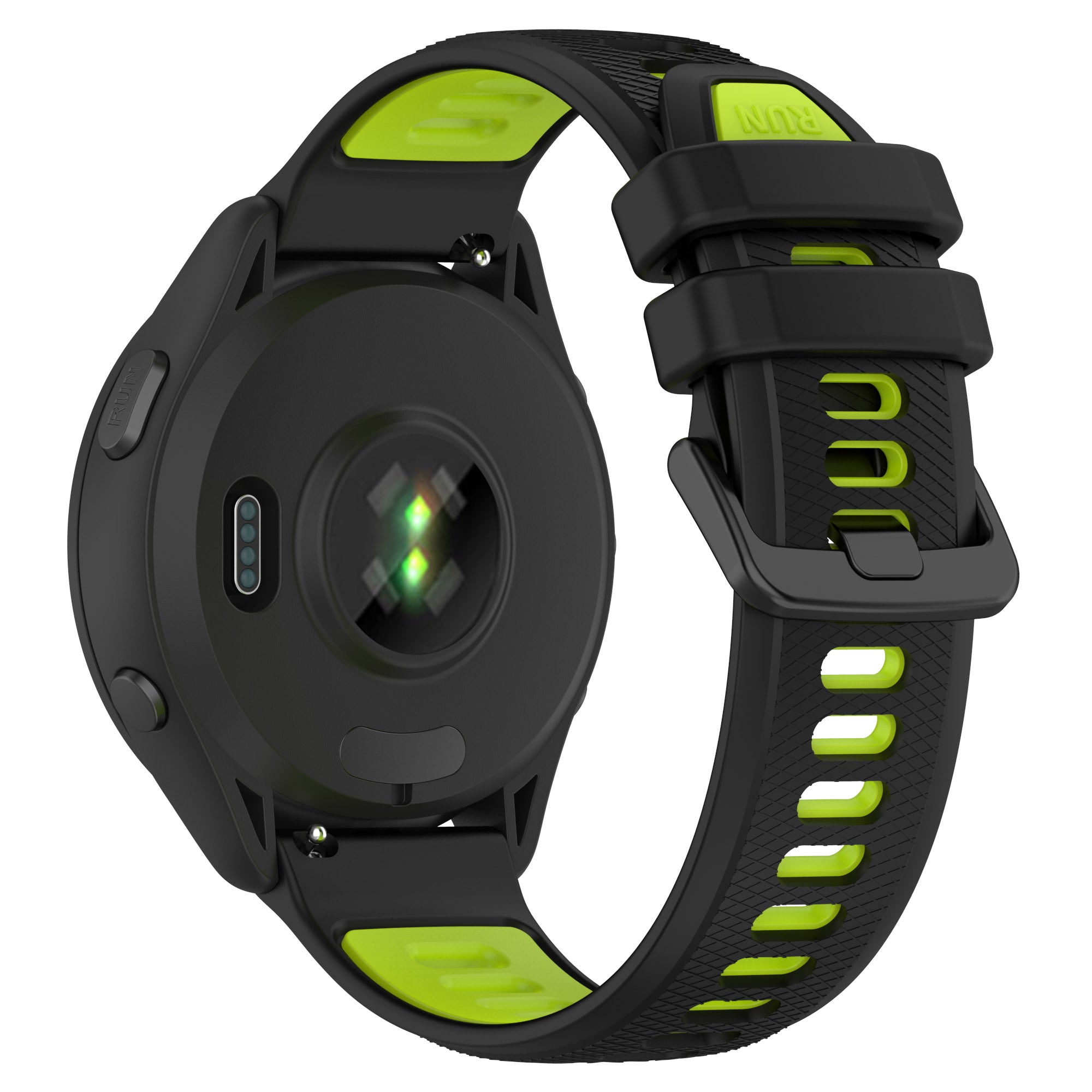 Watch Strap 20mm for Samsung Galaxy Watch 5 Garmin Vivomove Trend Dual-color Silicone Waterproof Watch Band