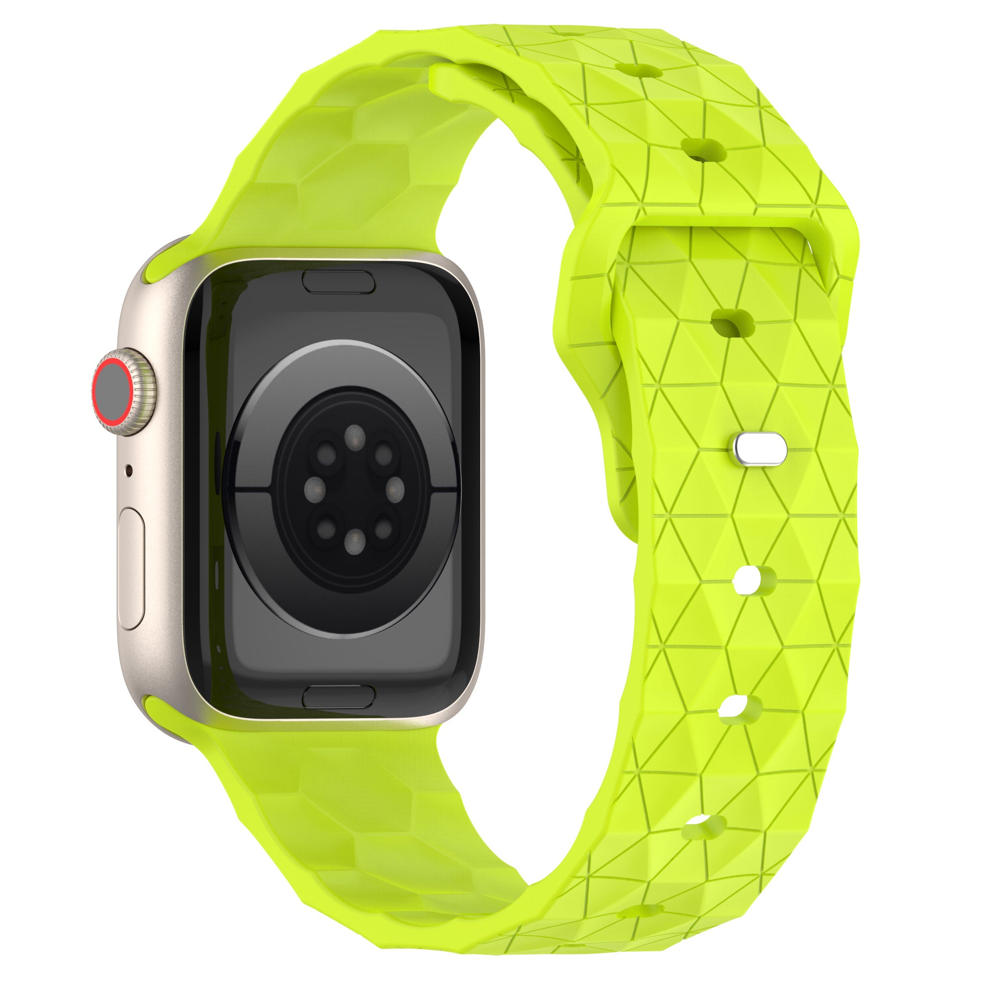 For Apple Watch Ultra 2 49mm Series 9 45mm SE (2023) 44mm Ultra 49mm 8 7 45mm 6 5 4 SE (2022) SE 44mm 3 2 1 42mm Silicone Band Football Pattern Watch Strap