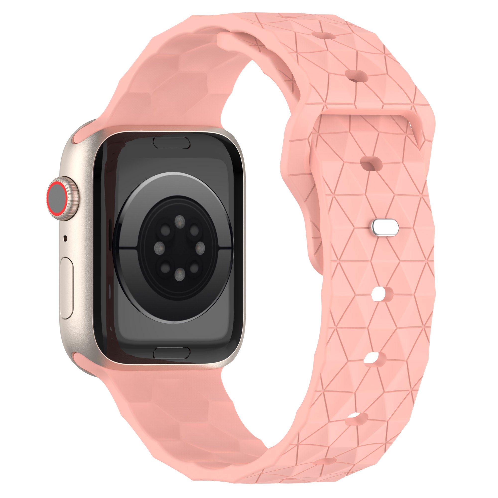 For Apple Watch Ultra 2 49mm Series 9 45mm SE (2023) 44mm Ultra 49mm 8 7 45mm 6 5 4 SE (2022) SE 44mm 3 2 1 42mm Silicone Band Football Pattern Watch Strap