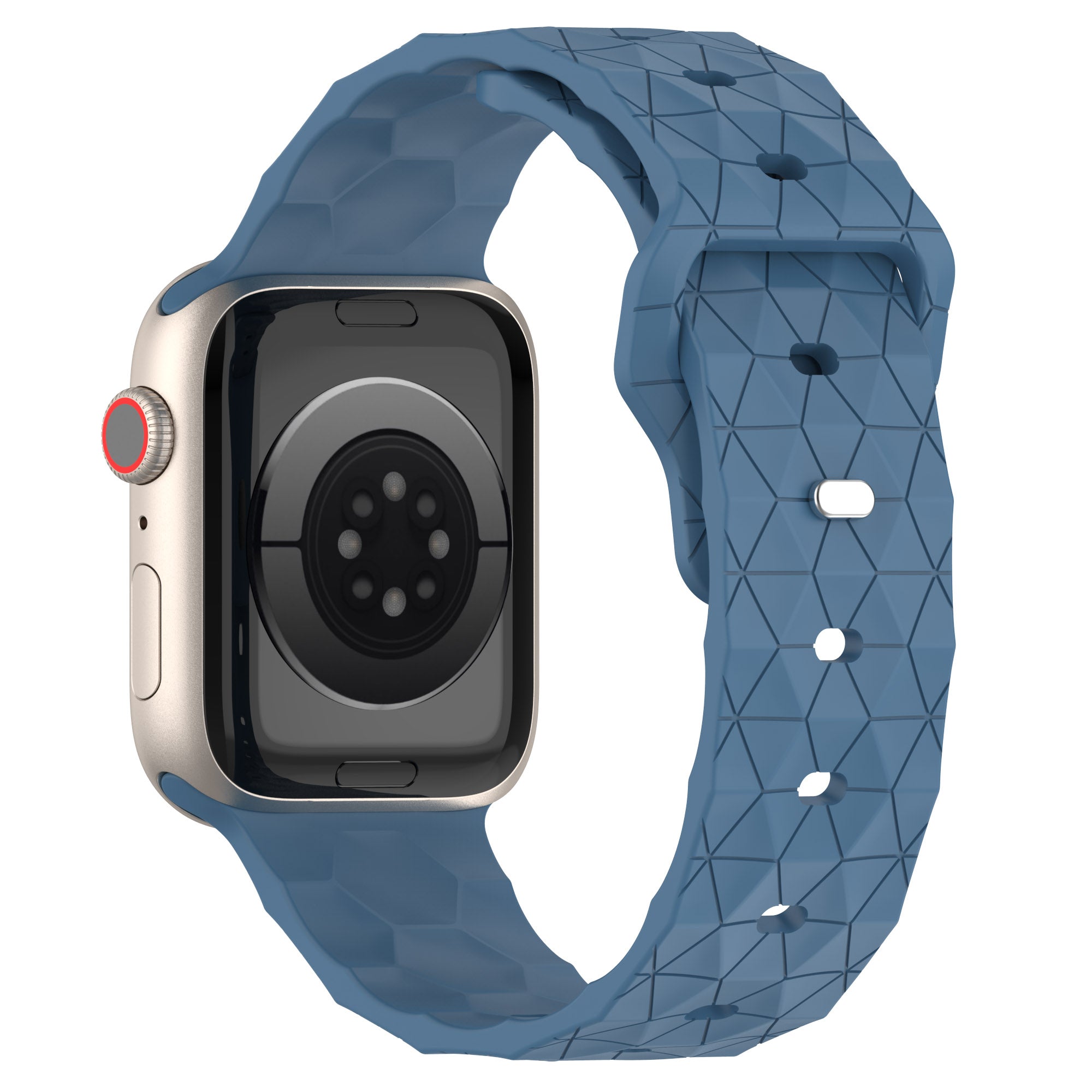 For Apple Watch Ultra 2 49mm Series 9 45mm SE (2023) 44mm Ultra 49mm 8 7 45mm 6 5 4 SE (2022) SE 44mm 3 2 1 42mm Silicone Band Football Pattern Watch Strap