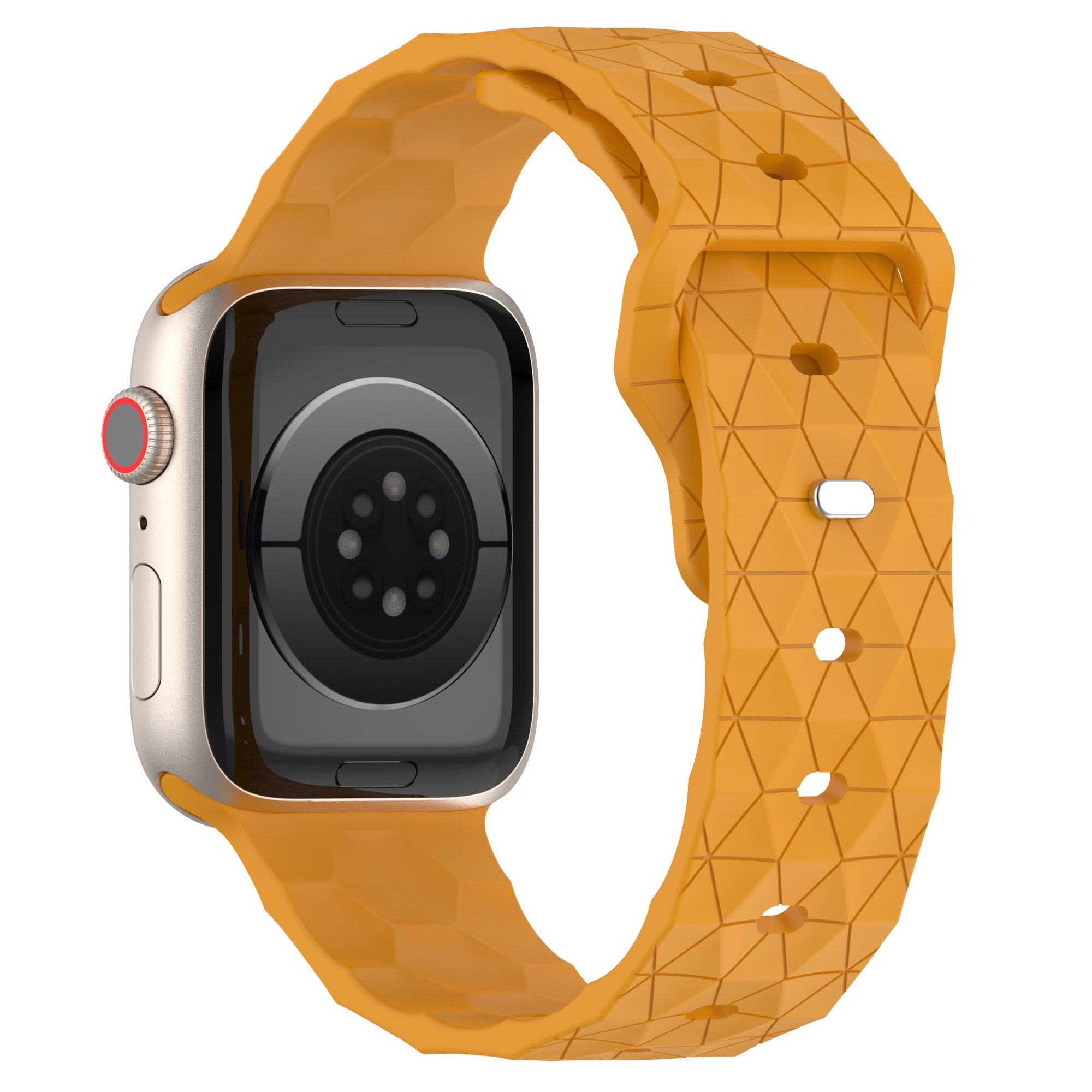 For Apple Watch Ultra 2 49mm Series 9 45mm SE (2023) 44mm Ultra 49mm 8 7 45mm 6 5 4 SE (2022) SE 44mm 3 2 1 42mm Silicone Band Football Pattern Watch Strap