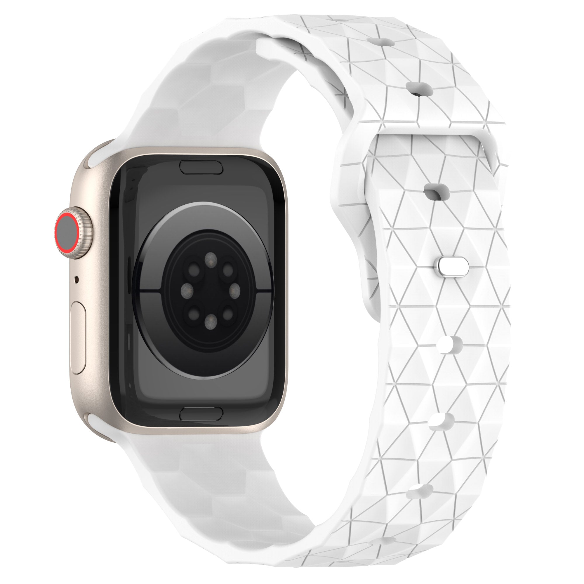 For Apple Watch Series 9 8 7 41mm 6 5 4 SE (2022) SE (2023) SE 40mm 3 2 1 38mm Football Pattern Watch Band Silicone Watch Strap