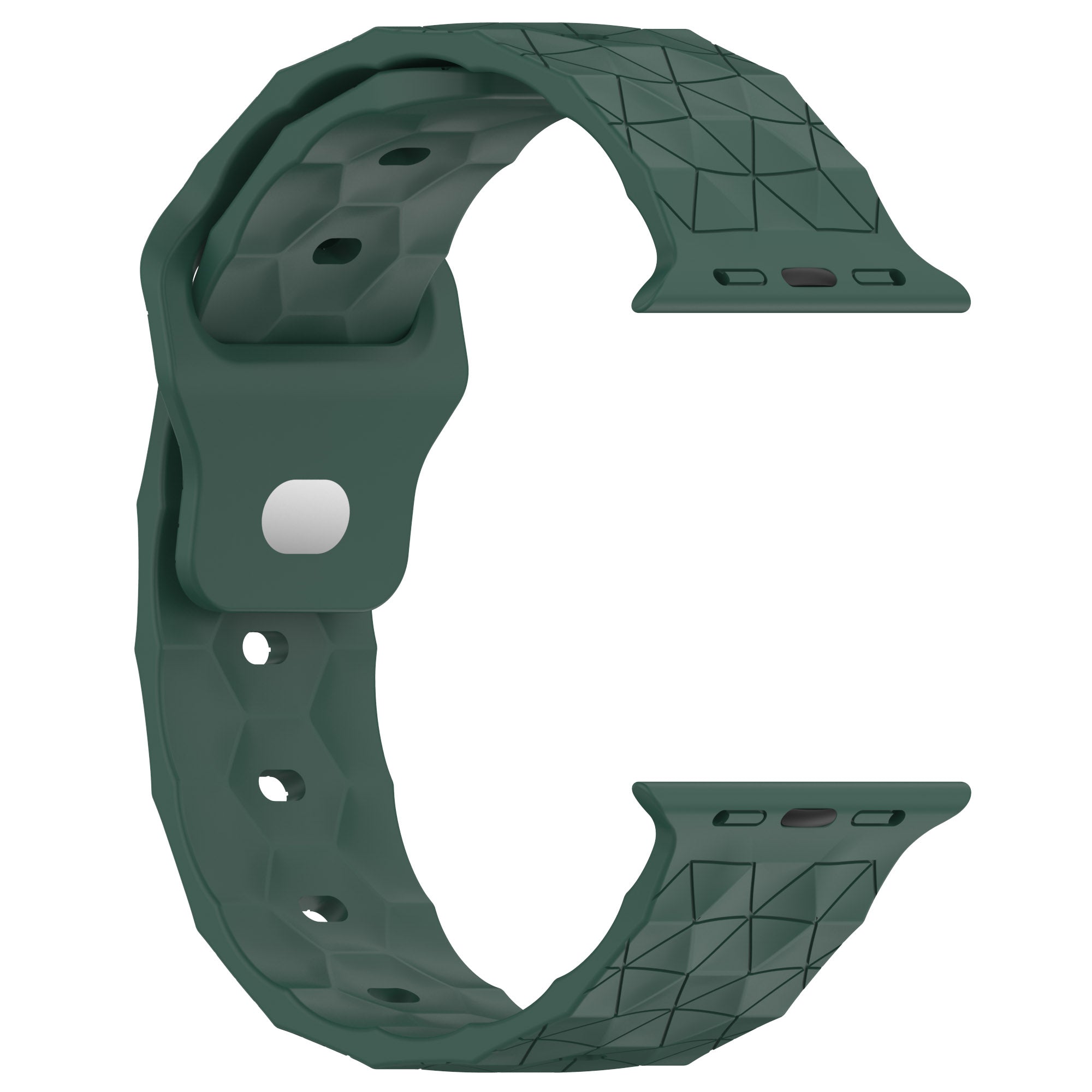 For Apple Watch Series 9 8 7 41mm 6 5 4 SE (2022) SE (2023) SE 40mm 3 2 1 38mm Football Pattern Watch Band Silicone Watch Strap