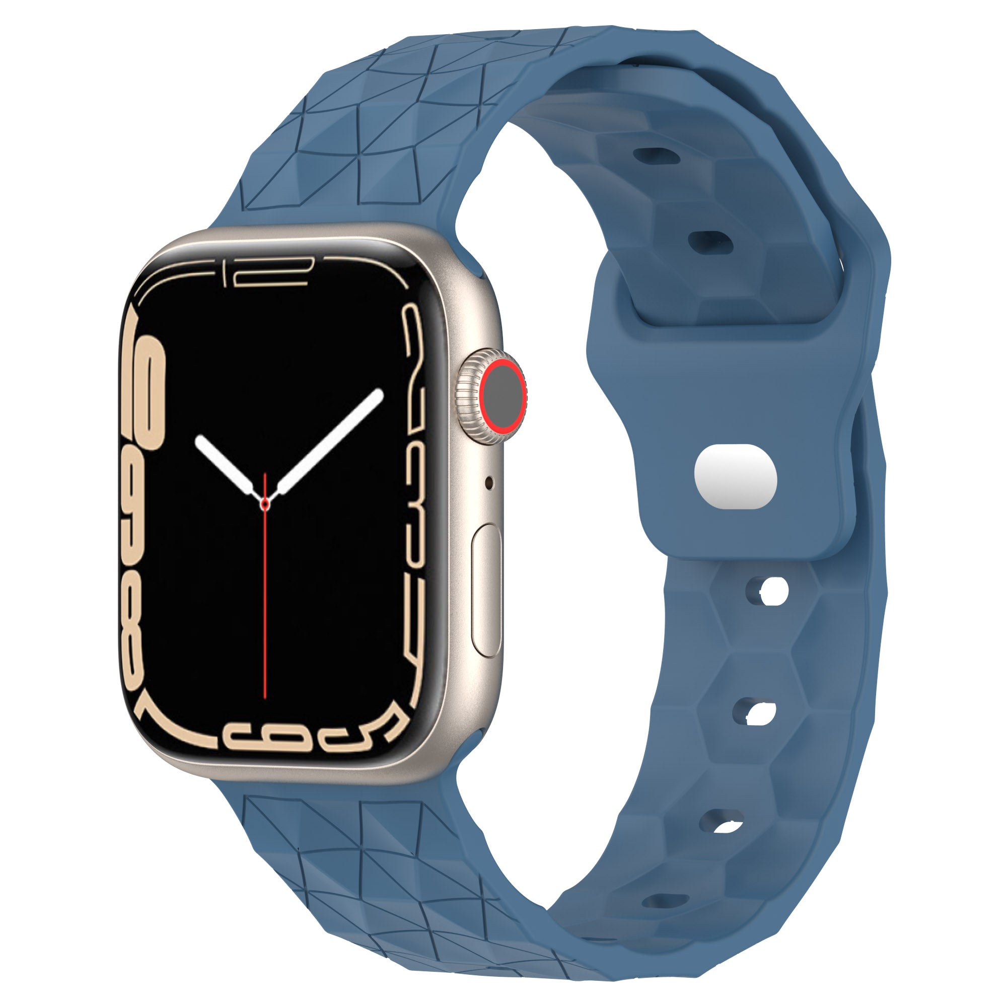 For Apple Watch Series 9 8 7 41mm 6 5 4 SE (2022) SE (2023) SE 40mm 3 2 1 38mm Football Pattern Watch Band Silicone Watch Strap