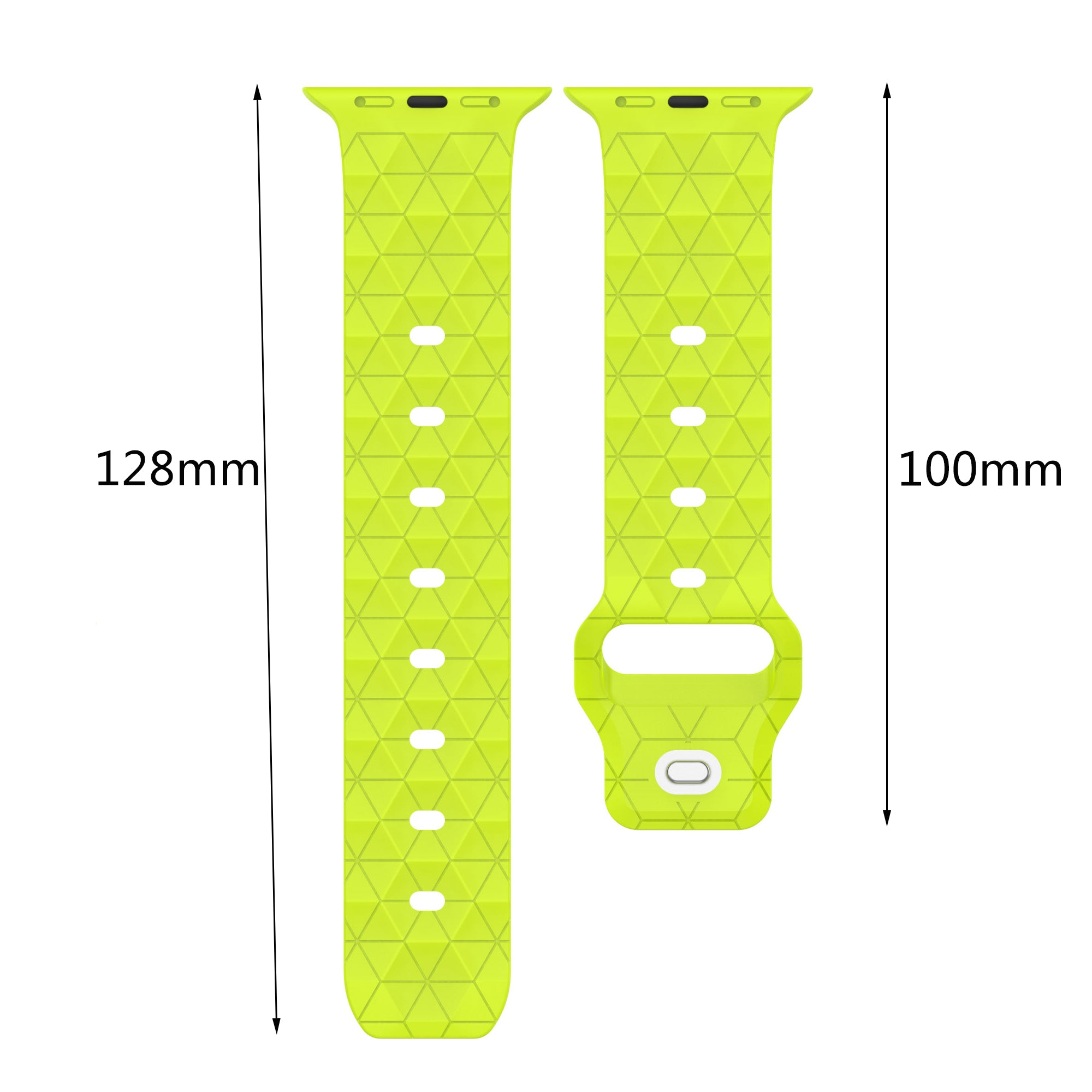 For Apple Watch Series 9 8 7 41mm 6 5 4 SE (2022) SE (2023) SE 40mm 3 2 1 38mm Football Pattern Watch Band Silicone Watch Strap