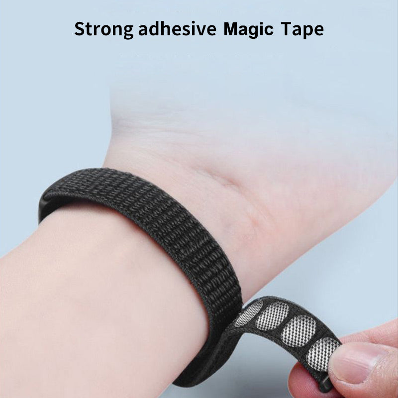 ENKAY HAT-PRINCE For Xiaomi Smart Band 8 Nylon Watch Band Set with PMMA Screen Film Sticker Wrist Strap