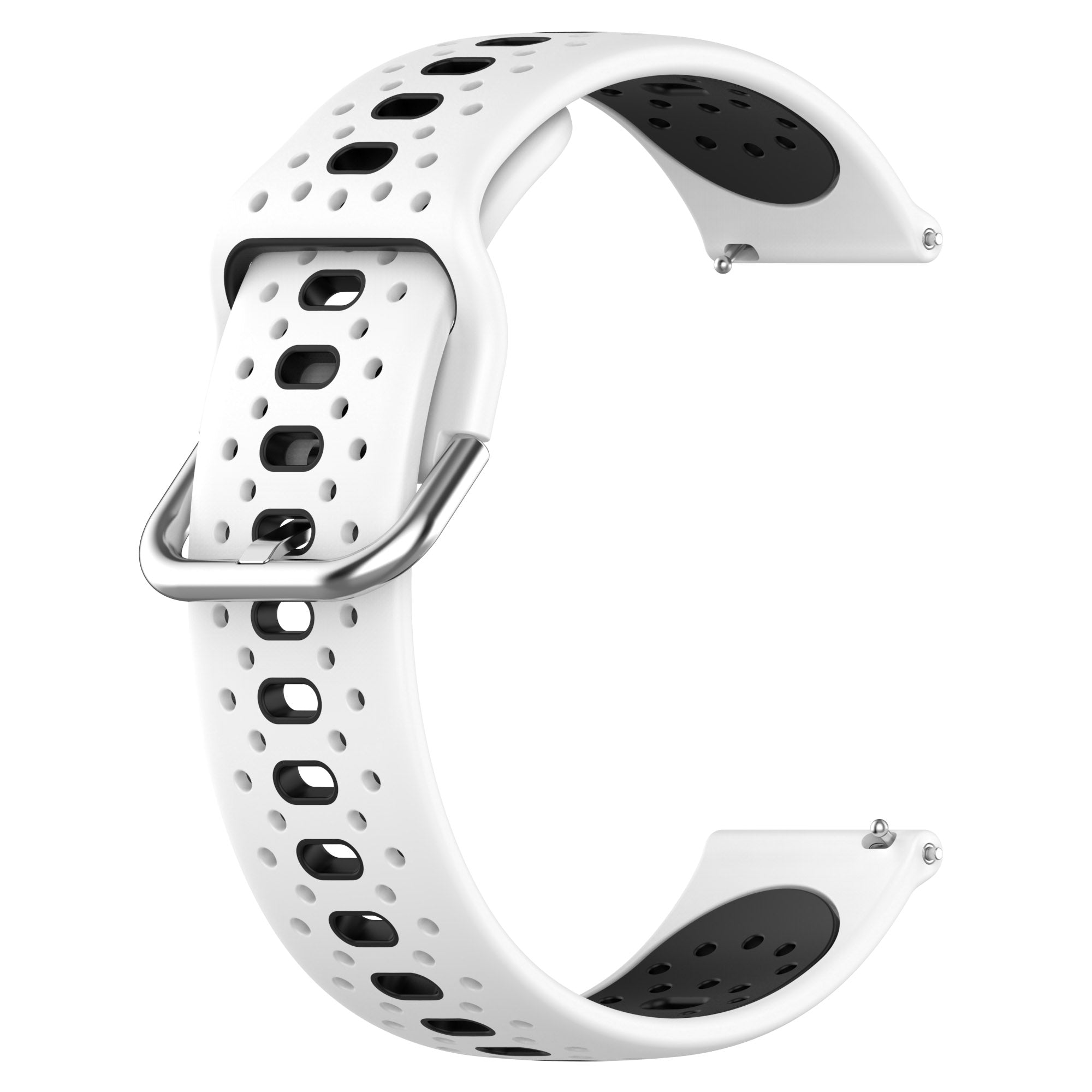 Silicone Watch Band for Samsung Galaxy Watch6 40mm 44mm Watch6 Classic 43mm 47mm Watch 5 40mm 44mm Watch4 40mm 44mm 20mm Dual-color Straps