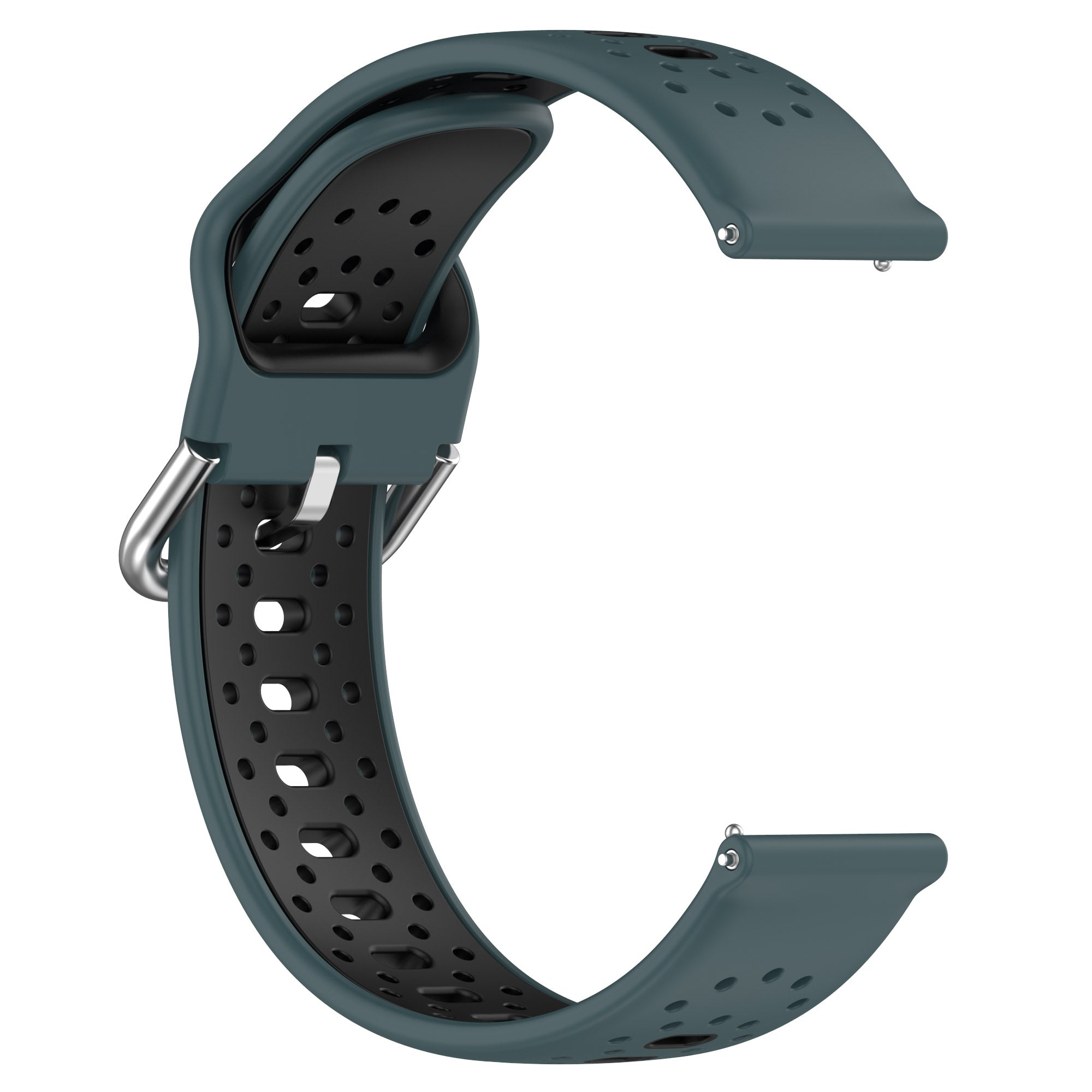 Silicone Watch Band for Samsung Galaxy Watch6 40mm 44mm Watch6 Classic 43mm 47mm Watch 5 40mm 44mm Watch4 40mm 44mm 20mm Dual-color Straps