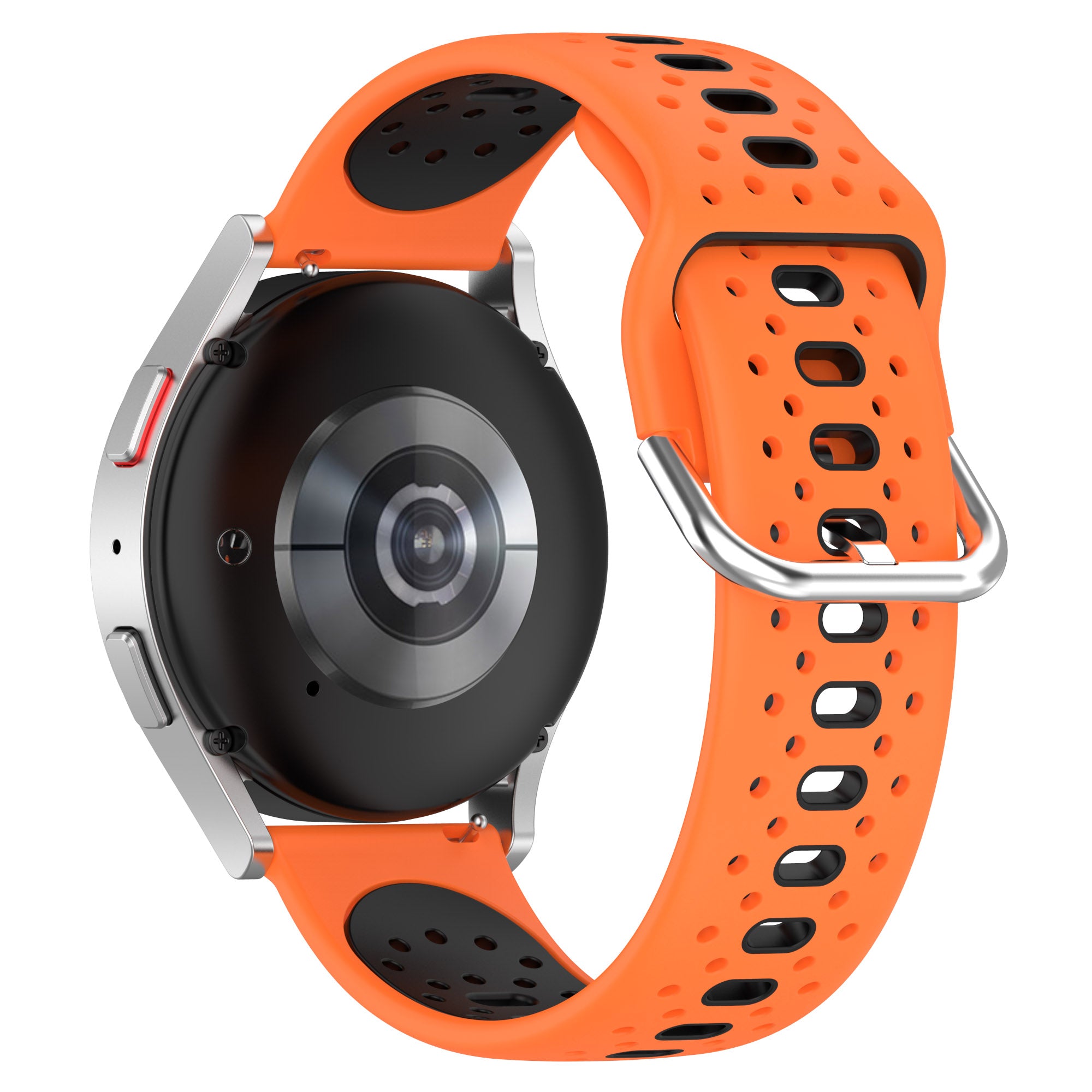 Silicone Watch Band for Samsung Galaxy Watch6 40mm 44mm Watch6 Classic 43mm 47mm Watch 5 40mm 44mm Watch4 40mm 44mm 20mm Dual-color Straps