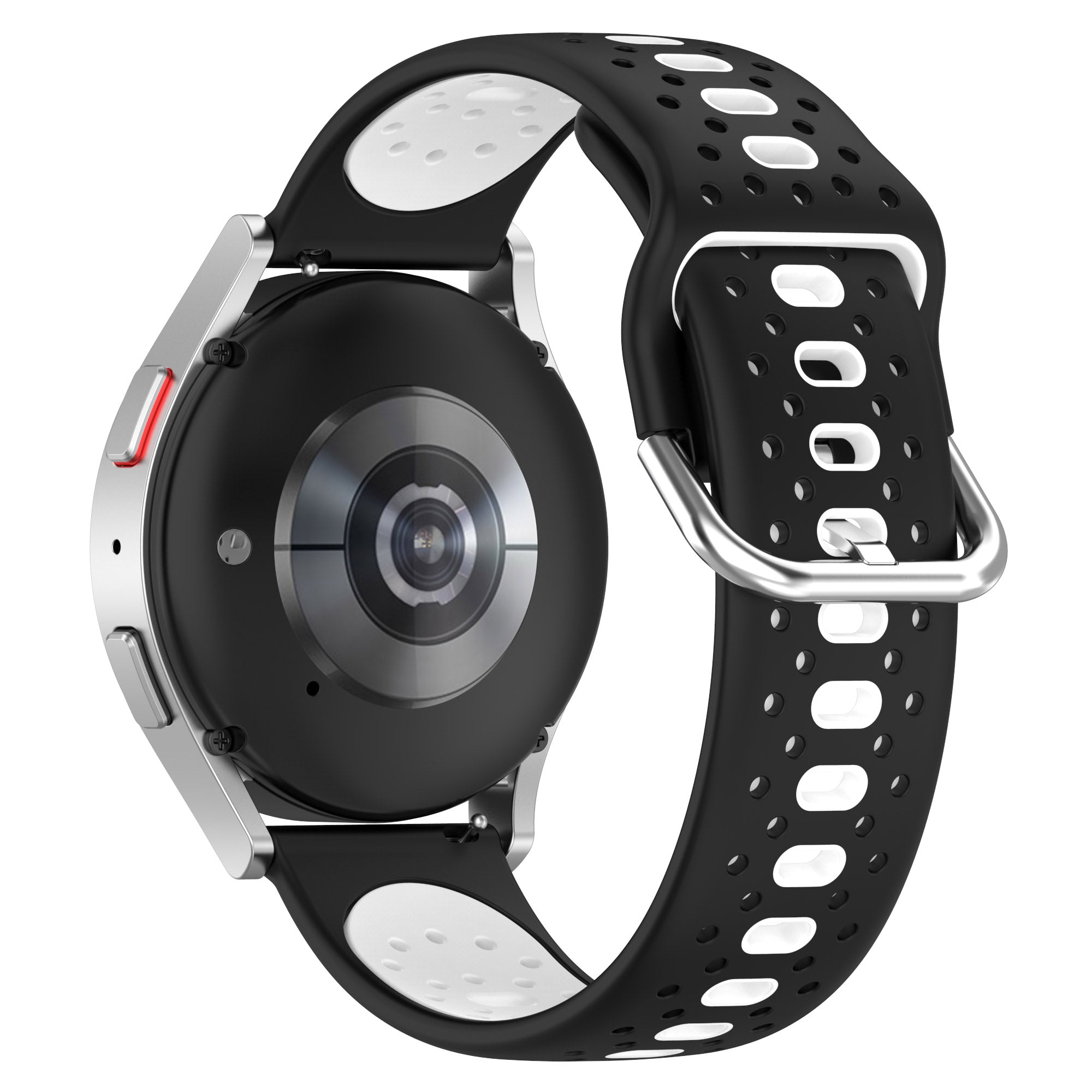 Silicone Watch Band for Samsung Galaxy Watch6 40mm 44mm Watch6 Classic 43mm 47mm Watch 5 40mm 44mm Watch4 40mm 44mm 20mm Dual-color Straps