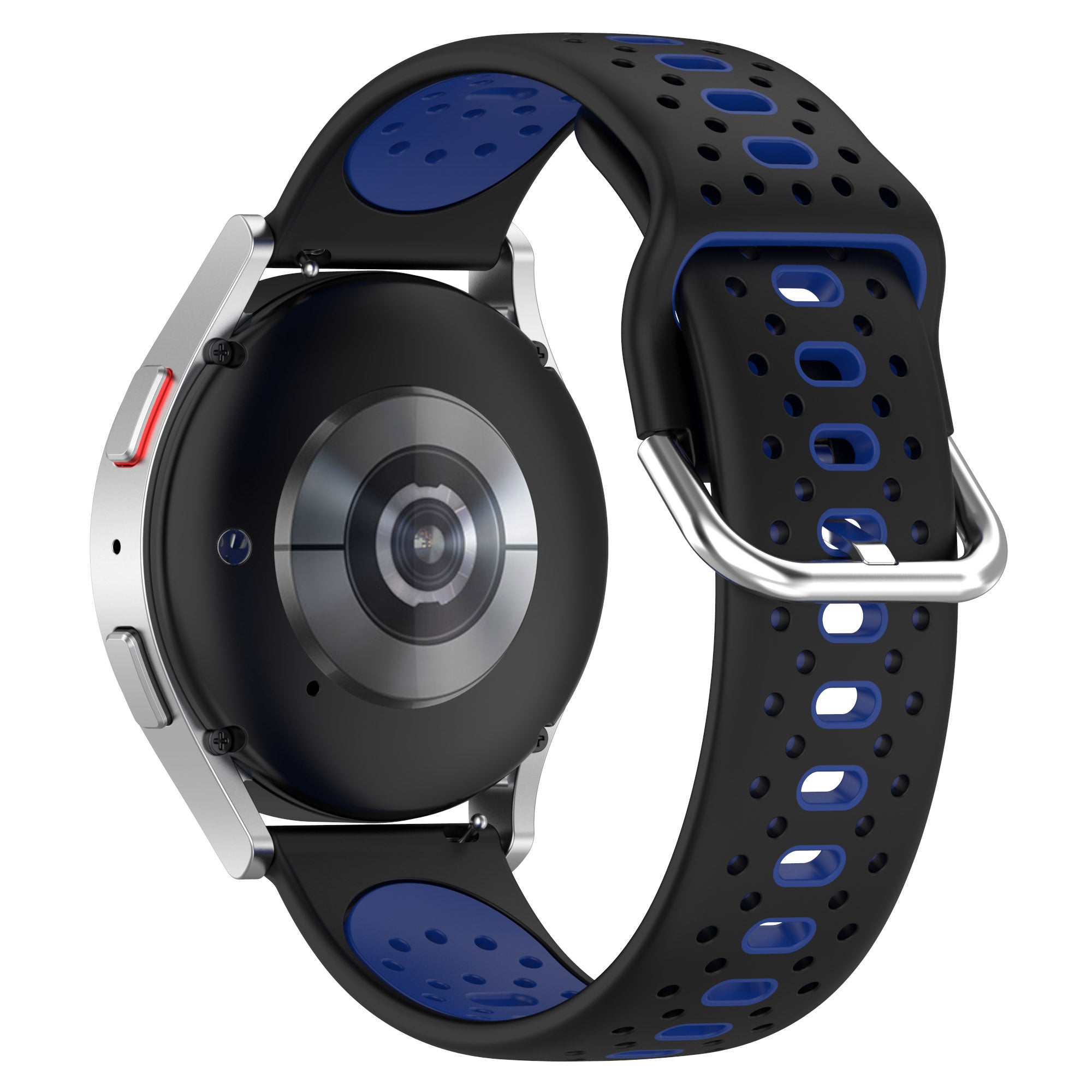 Silicone Watch Band for Samsung Galaxy Watch6 40mm 44mm Watch6 Classic 43mm 47mm Watch 5 40mm 44mm Watch4 40mm 44mm 20mm Dual-color Straps