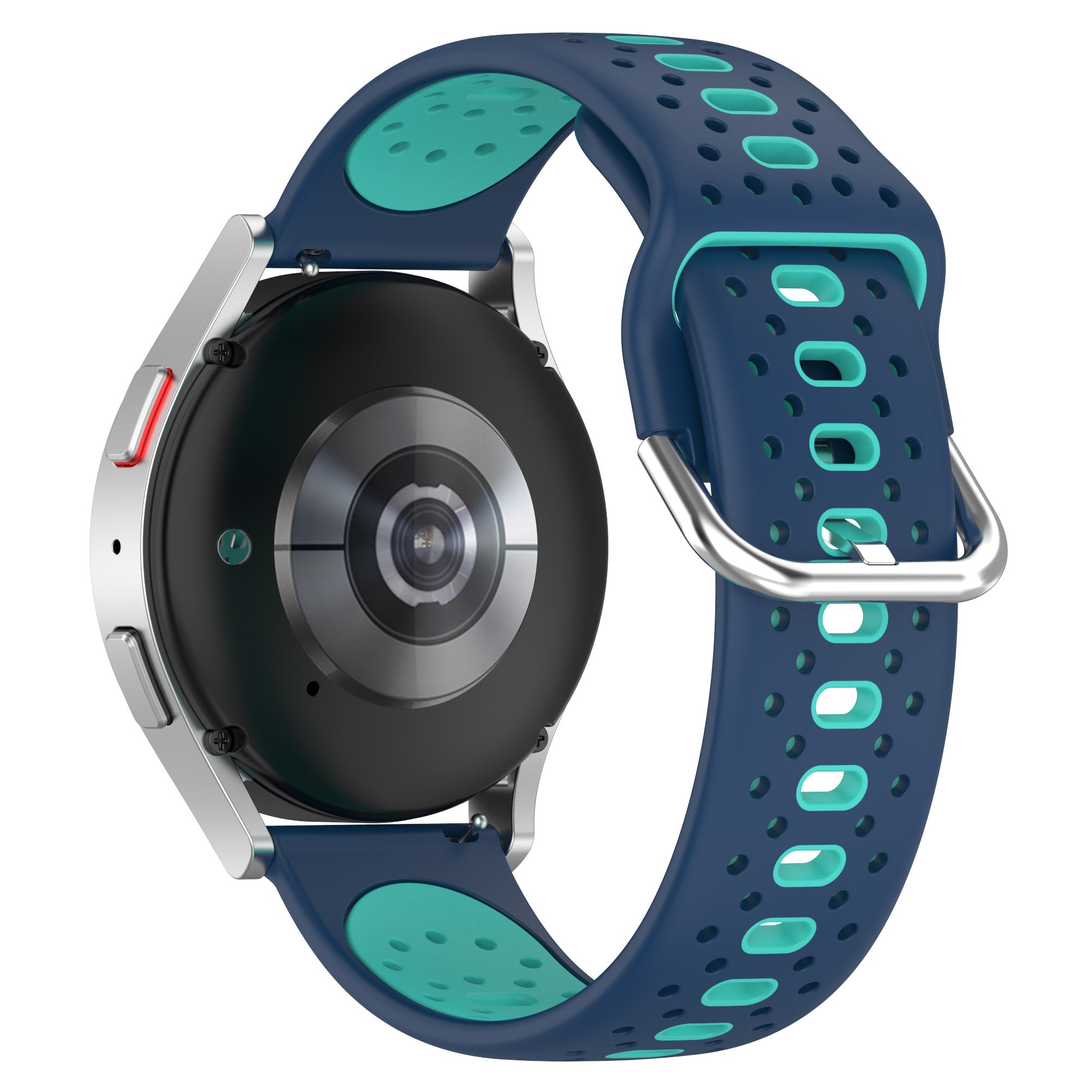 Silicone Watch Band for Samsung Galaxy Watch6 40mm 44mm Watch6 Classic 43mm 47mm Watch 5 40mm 44mm Watch4 40mm 44mm 20mm Dual-color Straps