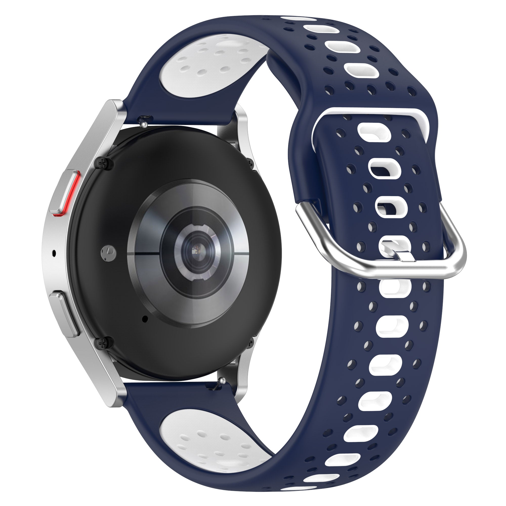 Silicone Watch Band for Samsung Galaxy Watch6 40mm 44mm Watch6 Classic 43mm 47mm Watch 5 40mm 44mm Watch4 40mm 44mm 20mm Dual-color Straps