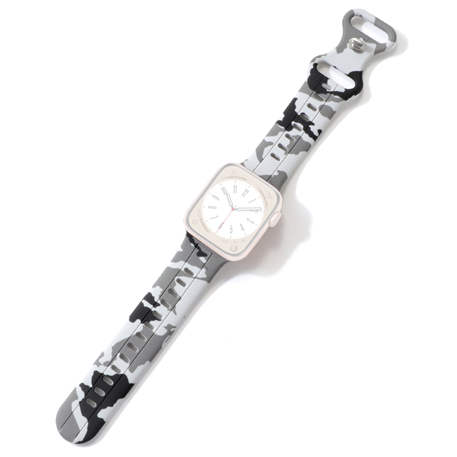 Watch Strap for Apple Watch Ultra 2 49mm Series 9 45mm SE (2023) 44mm Ultra 49mm 8 7 45mm 6 5 4 SE (2022) SE 44mm 3 2 1 42mm Camouflage Silicone Sports Band