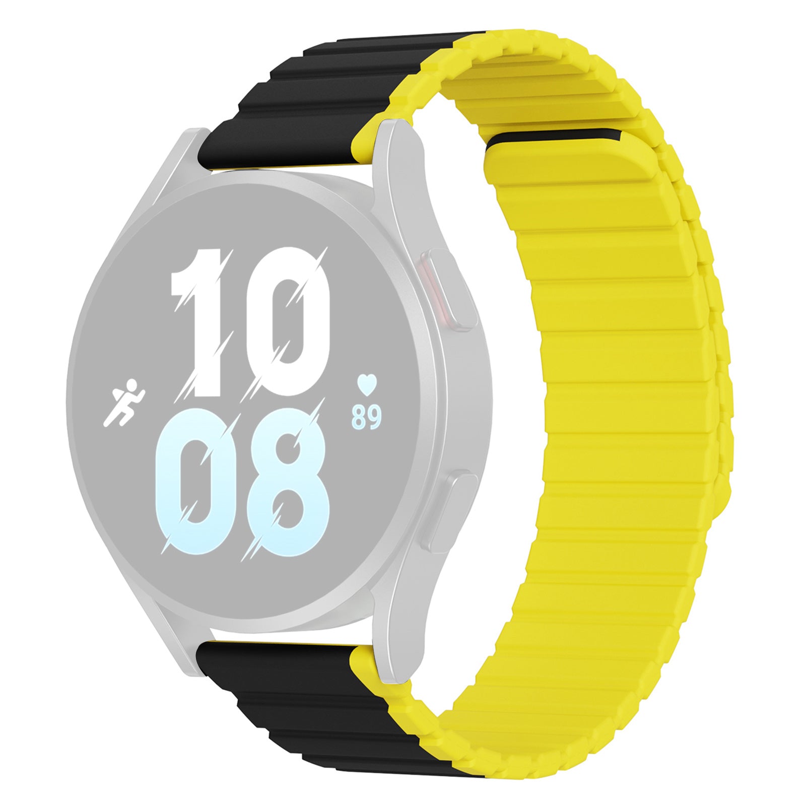 DUX DUCIS LD Series for Samsung Galaxy Watch 6 40mm 44mm Watch6 Classic 43mm 47mm Magnetic Watch Band 20mm Dual Color Silicone Strap