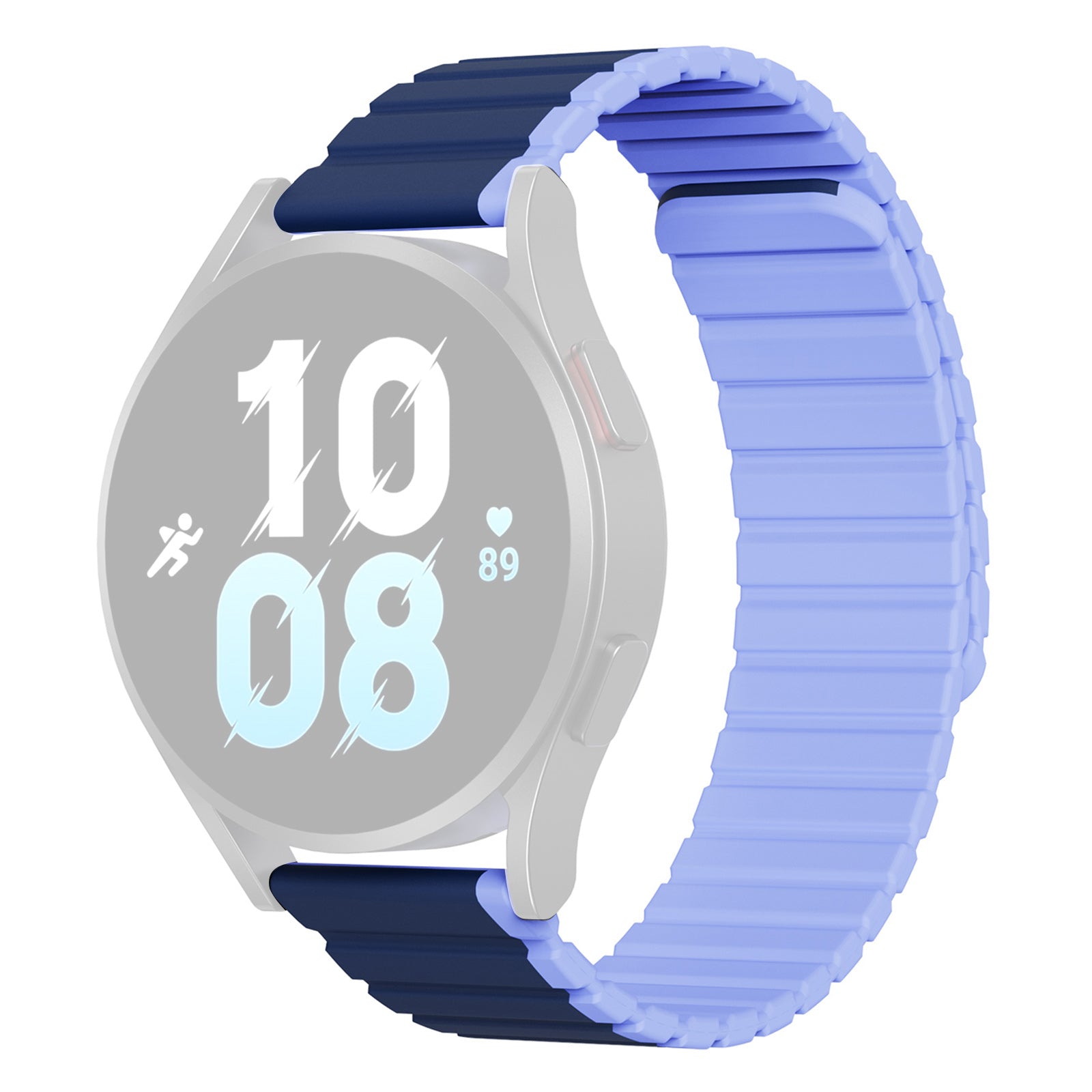 DUX DUCIS LD Series for Samsung Galaxy Watch 6 40mm 44mm Watch6 Classic 43mm 47mm Magnetic Watch Band 20mm Dual Color Silicone Strap