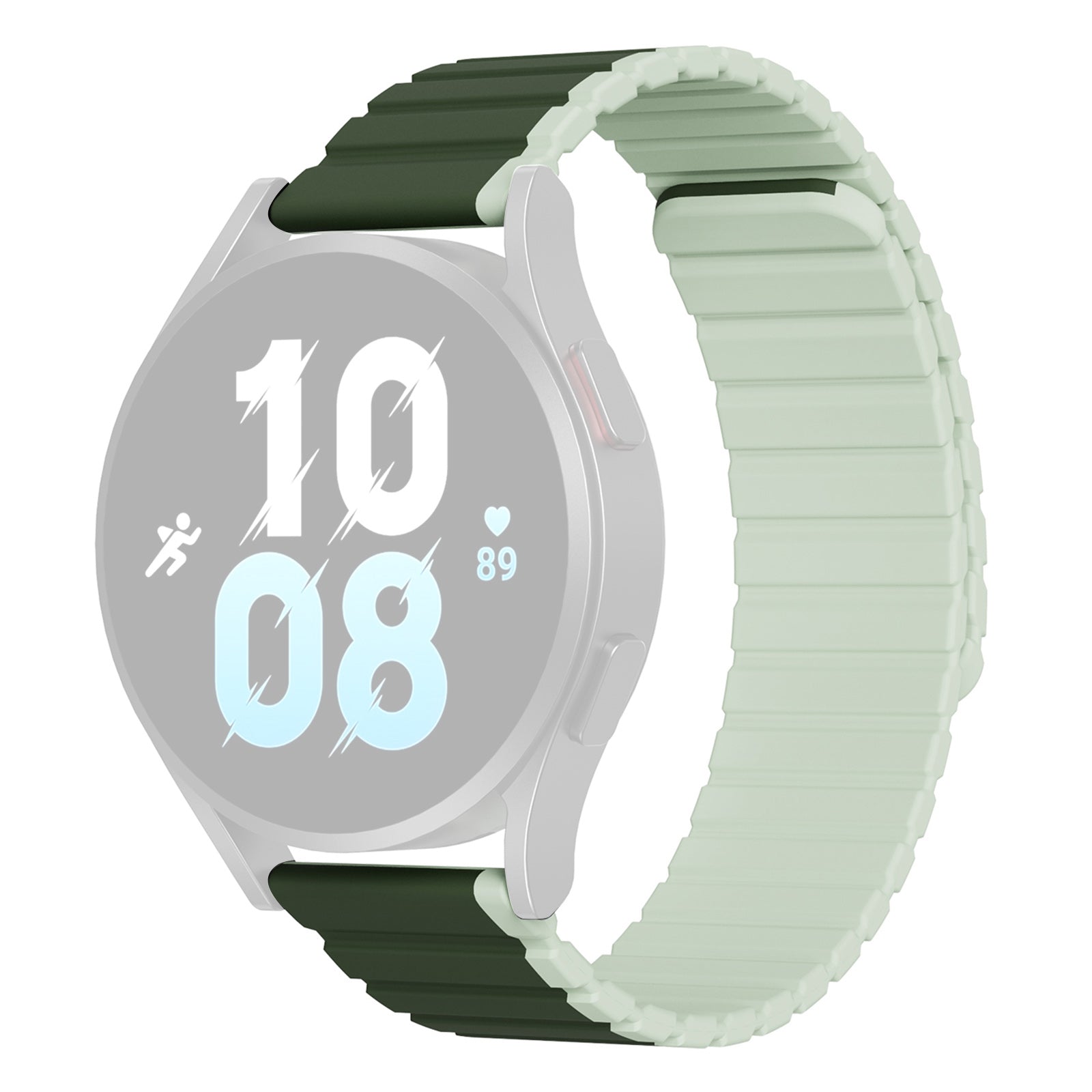 DUX DUCIS LD Series for Samsung Galaxy Watch 6 40mm 44mm Watch6 Classic 43mm 47mm Magnetic Watch Band 20mm Dual Color Silicone Strap