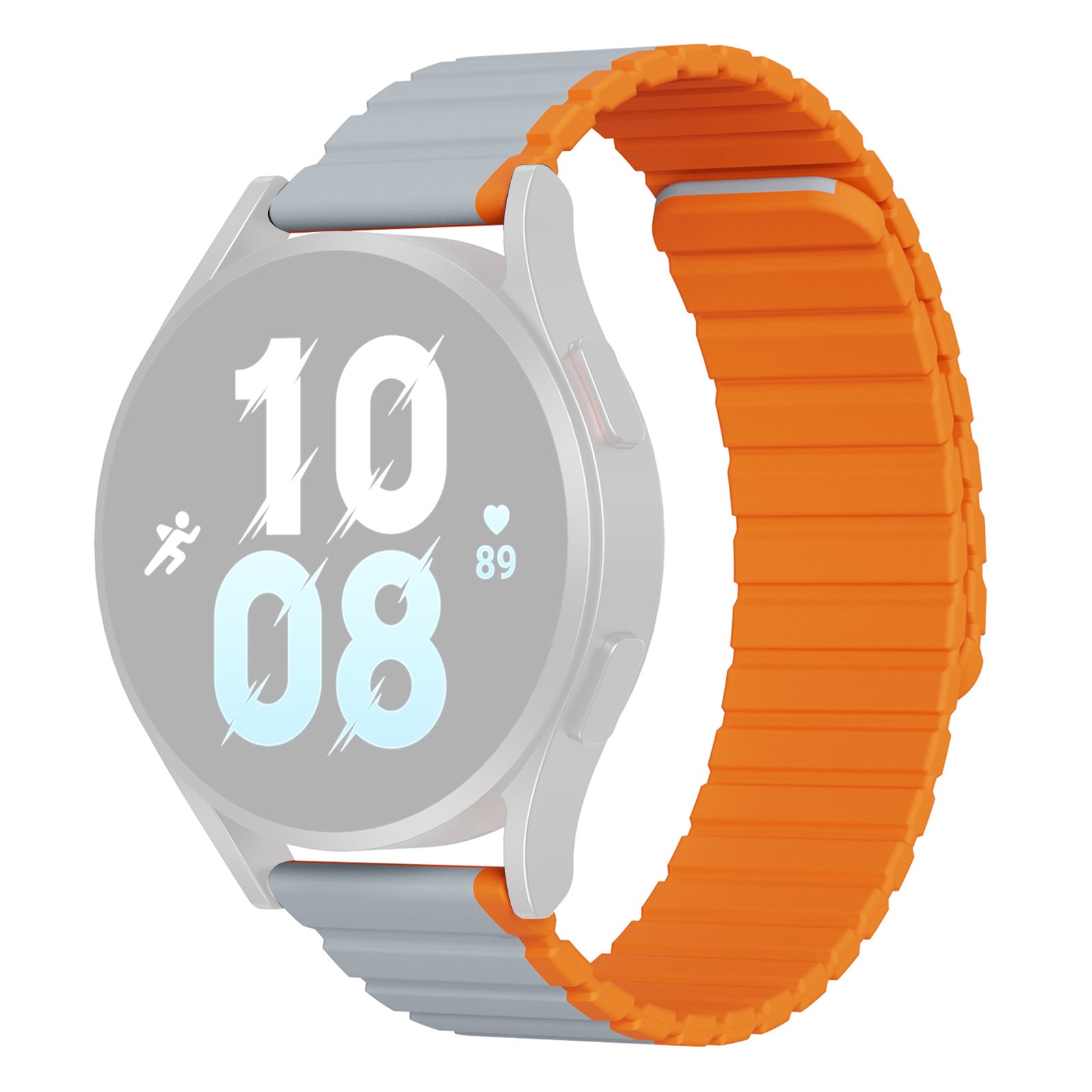 DUX DUCIS LD Series for Samsung Galaxy Watch 6 40mm 44mm Watch6 Classic 43mm 47mm Magnetic Watch Band 20mm Dual Color Silicone Strap