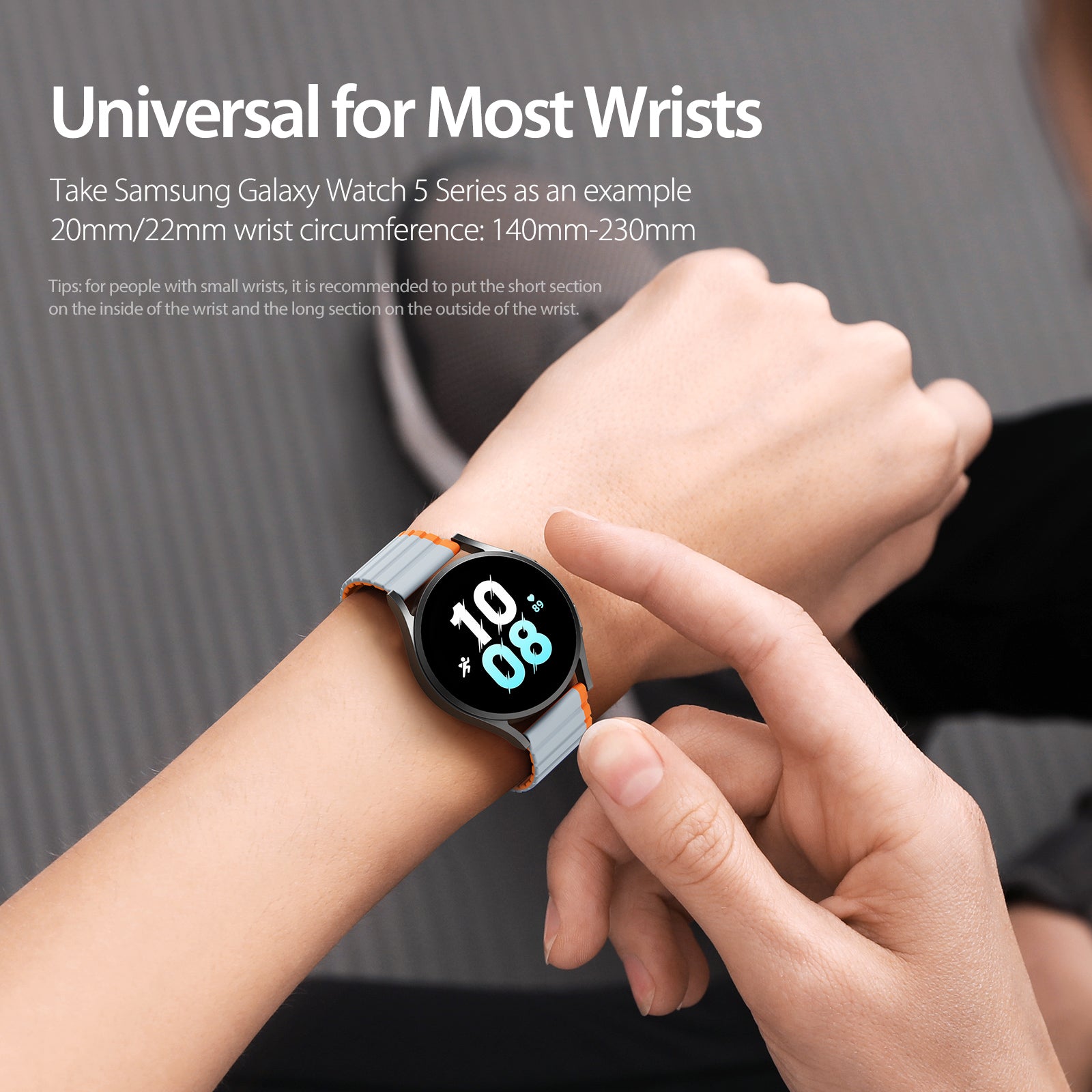 DUX DUCIS LD Series for Samsung Galaxy Watch3 45mm Smartwatch Bands 22mm Dual Color Silicone Watch Strap