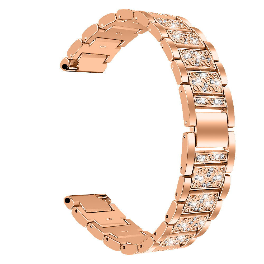 For Fitbit Versa 4 Sense 2 Zinc Alloy Smartwatch Strap Rhinestone Decor Watch Band Repair Part