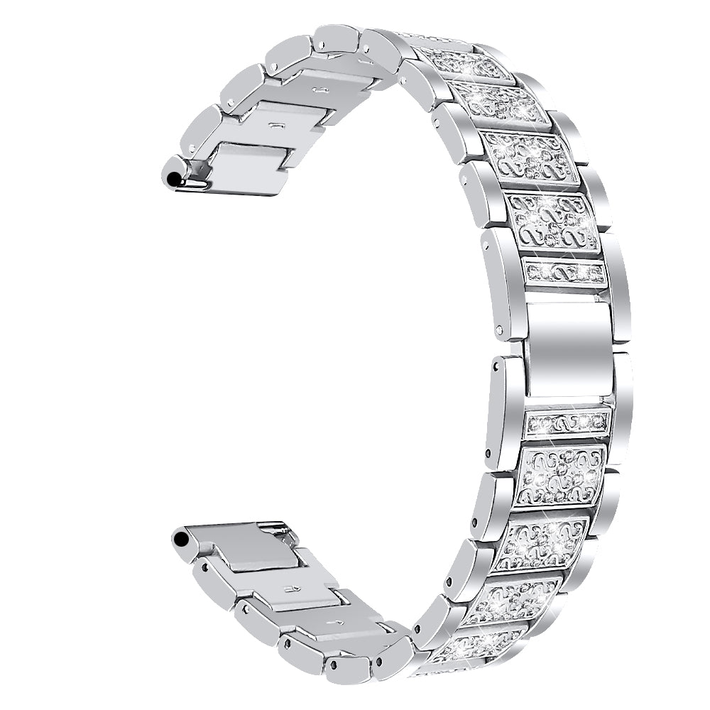 For Fitbit Versa 4 Sense 2 Zinc Alloy Smartwatch Strap Rhinestone Decor Watch Band Repair Part
