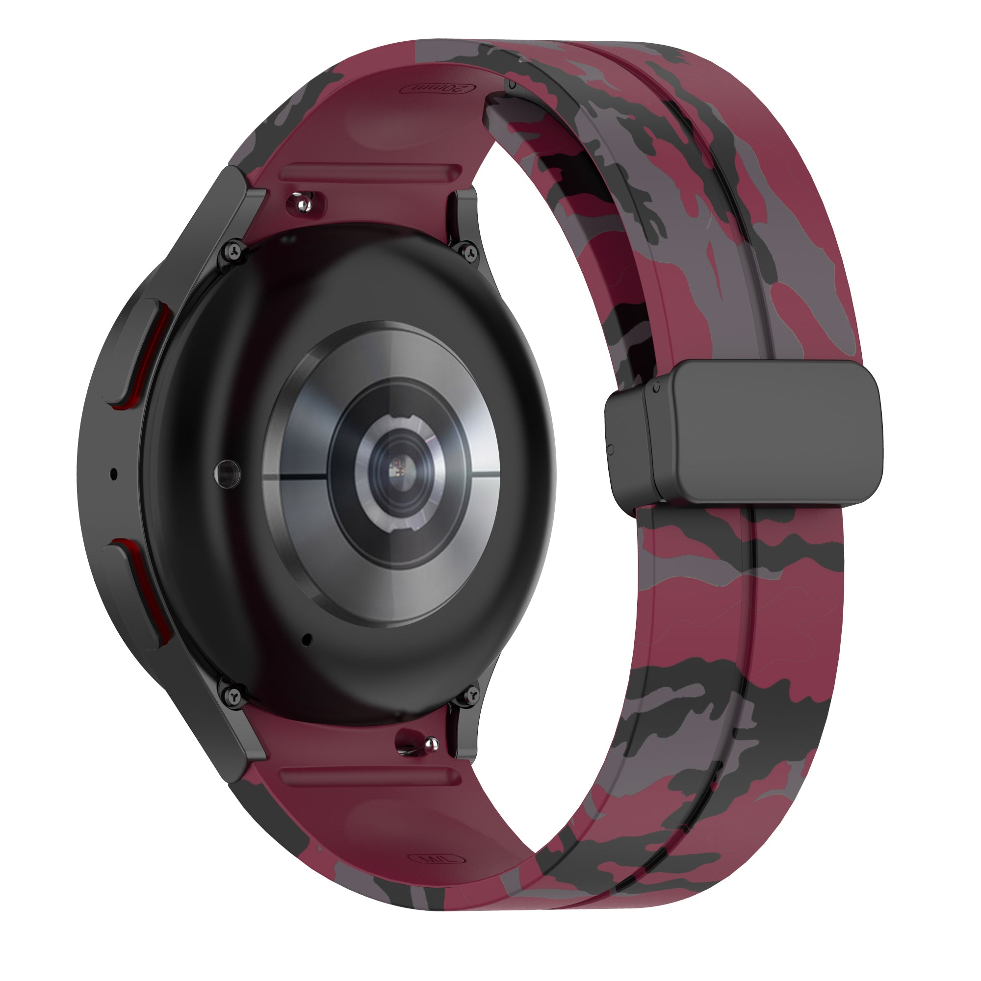 For Samsung Galaxy Watch 5 Pro 45mm Watch 5 40 44mm Watch4 40 44mm Watch4 Classic 42 46mm Camo Silicone Watch Band