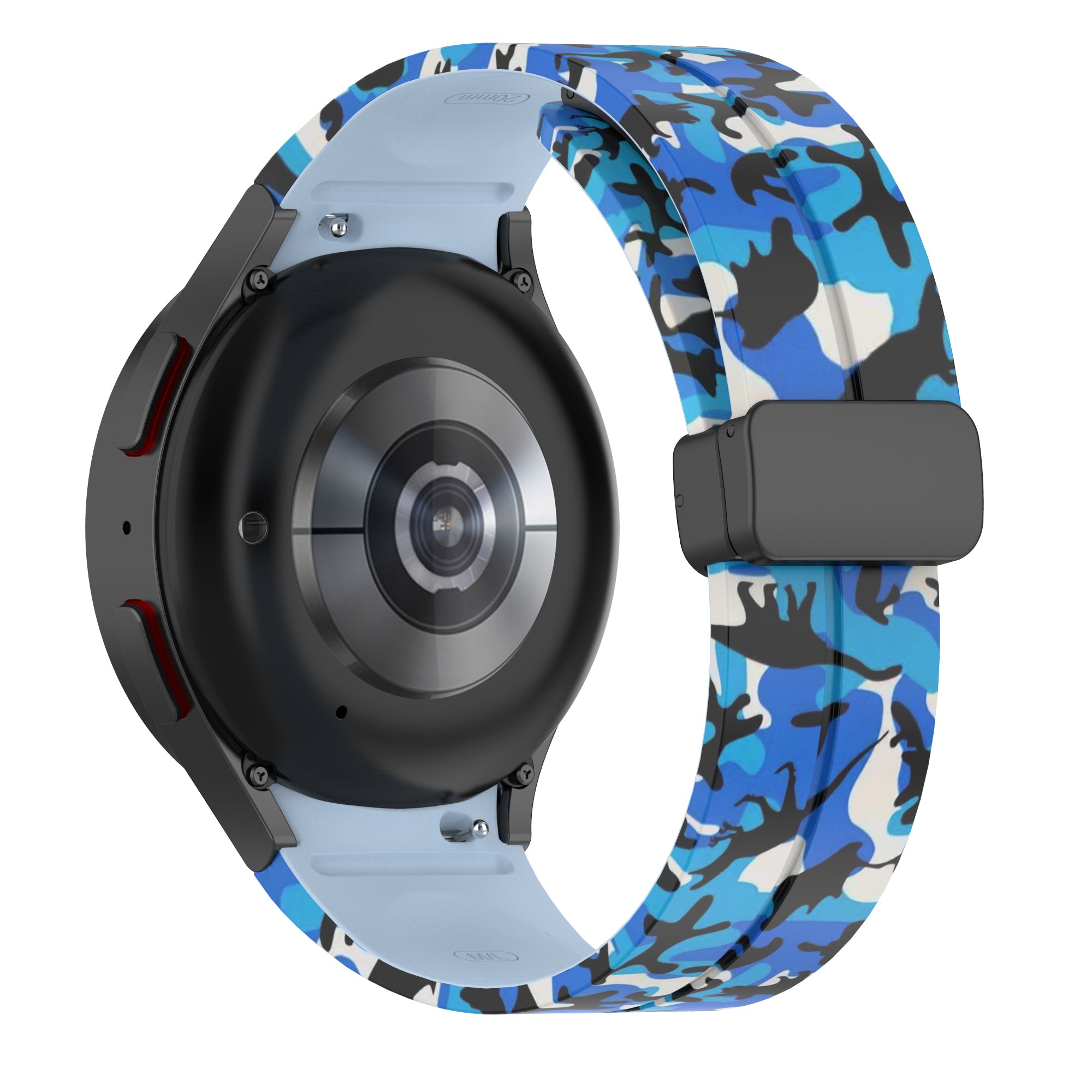 For Samsung Galaxy Watch 5 Pro 45mm Watch 5 40 44mm Watch4 40 44mm Watch4 Classic 42 46mm Camo Silicone Watch Band