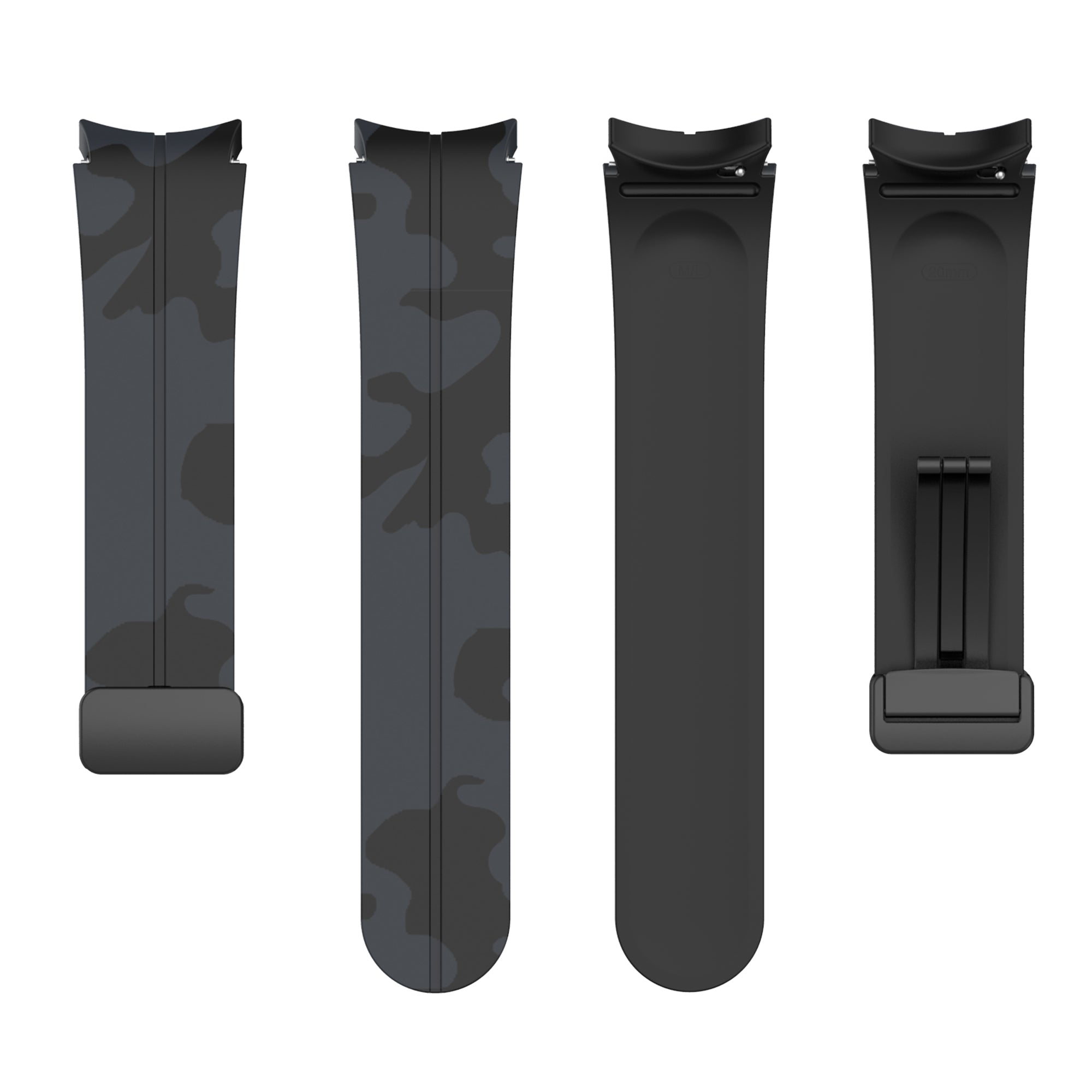 For Samsung Galaxy Watch 5 Pro 45mm Watch 5 40 44mm Watch4 40 44mm Watch4 Classic 42 46mm Camo Silicone Watch Band
