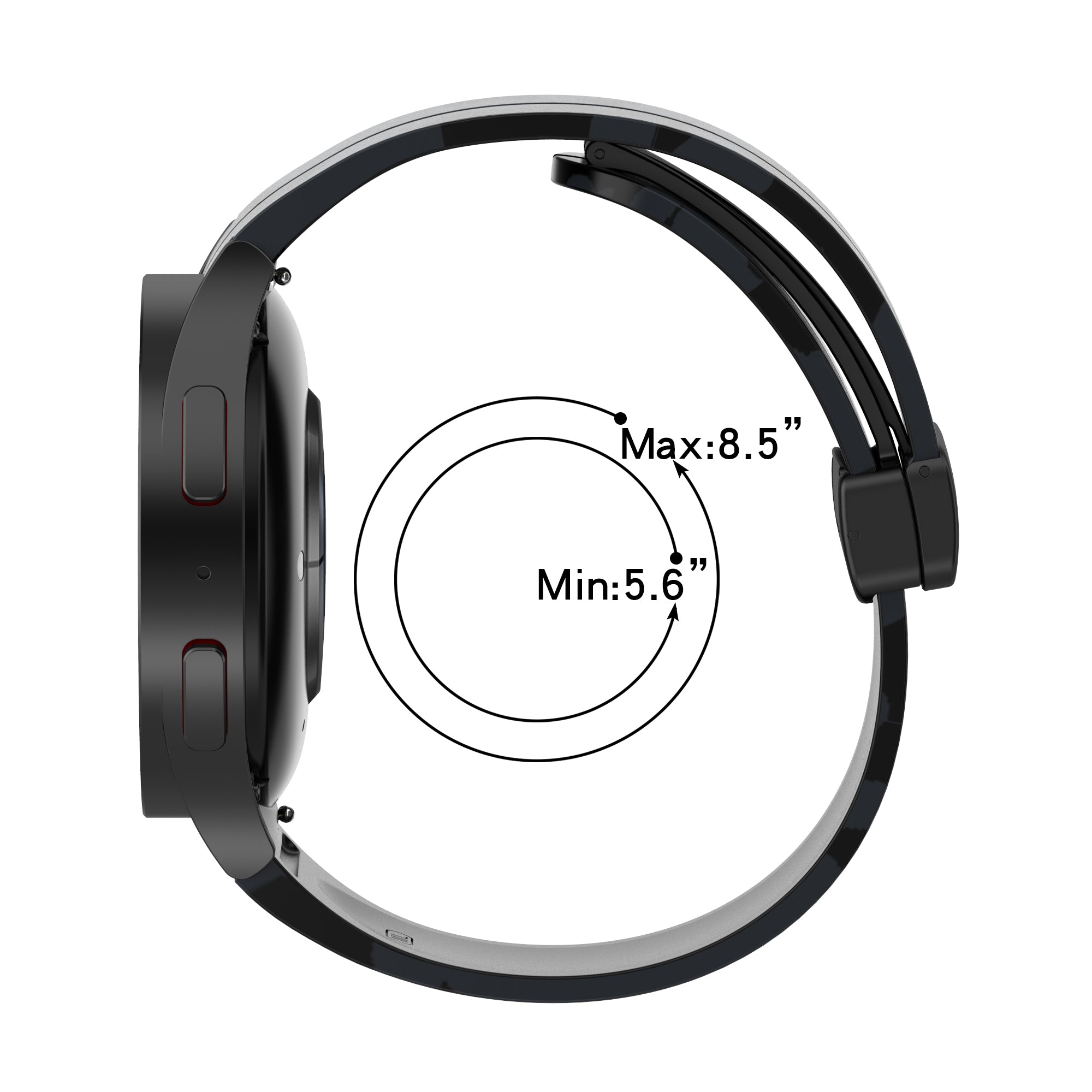 For Samsung Galaxy Watch 5 Pro 45mm Watch 5 40 44mm Watch4 40 44mm Watch4 Classic 42 46mm Camo Silicone Watch Band