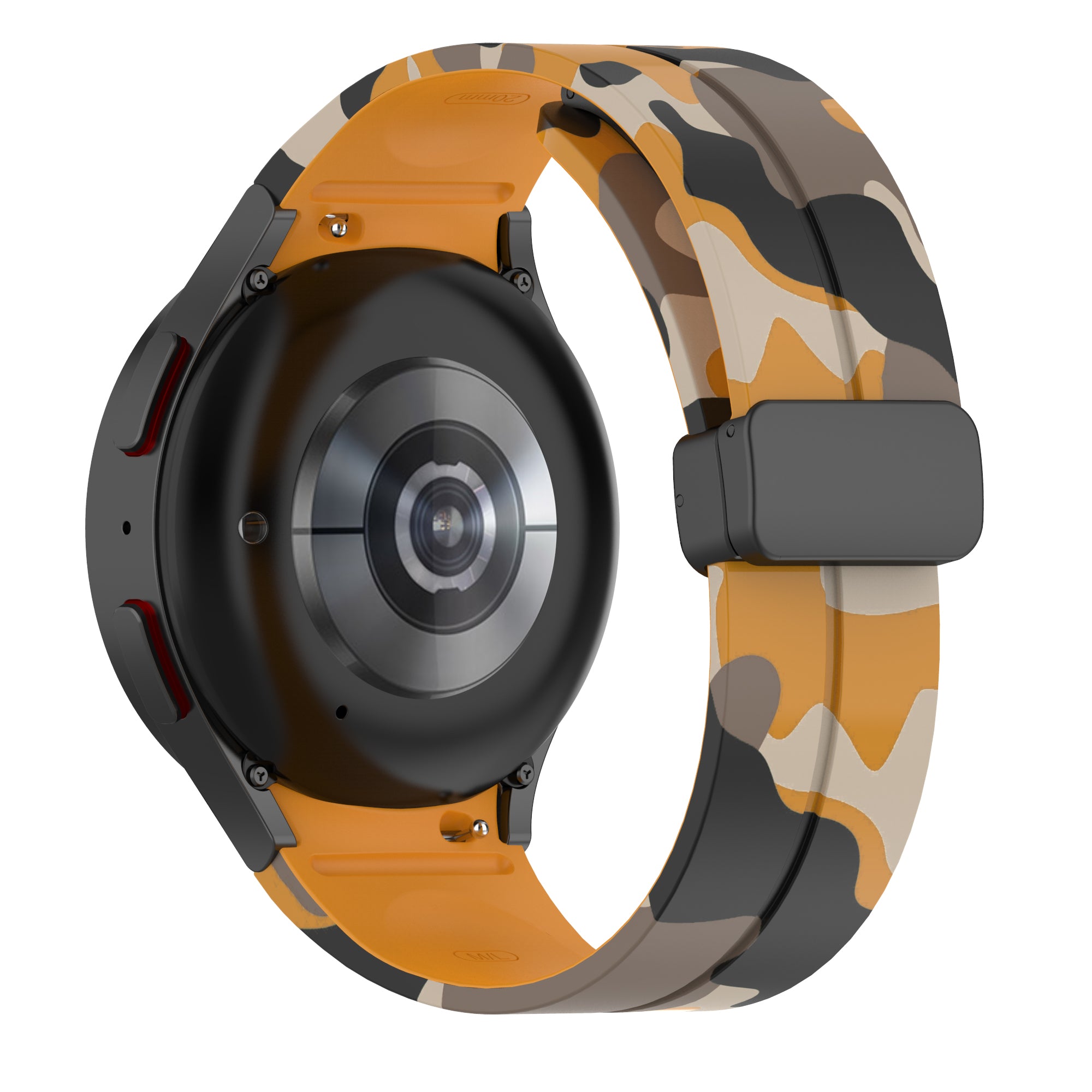 For Samsung Galaxy Watch 5 Pro 45mm Watch 5 40 44mm Watch4 40 44mm Watch4 Classic 42 46mm Camo Silicone Watch Band