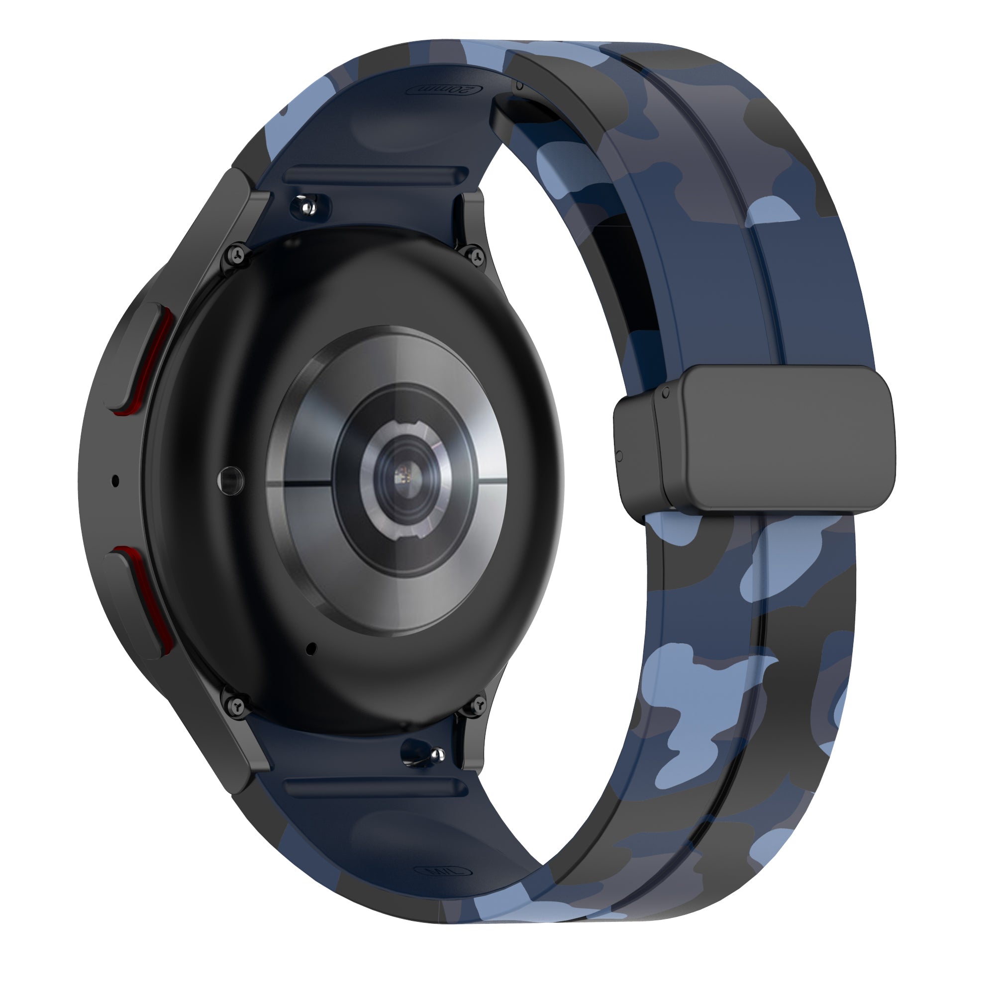 For Samsung Galaxy Watch 5 Pro 45mm Watch 5 40 44mm Watch4 40 44mm Watch4 Classic 42 46mm Camo Silicone Watch Band