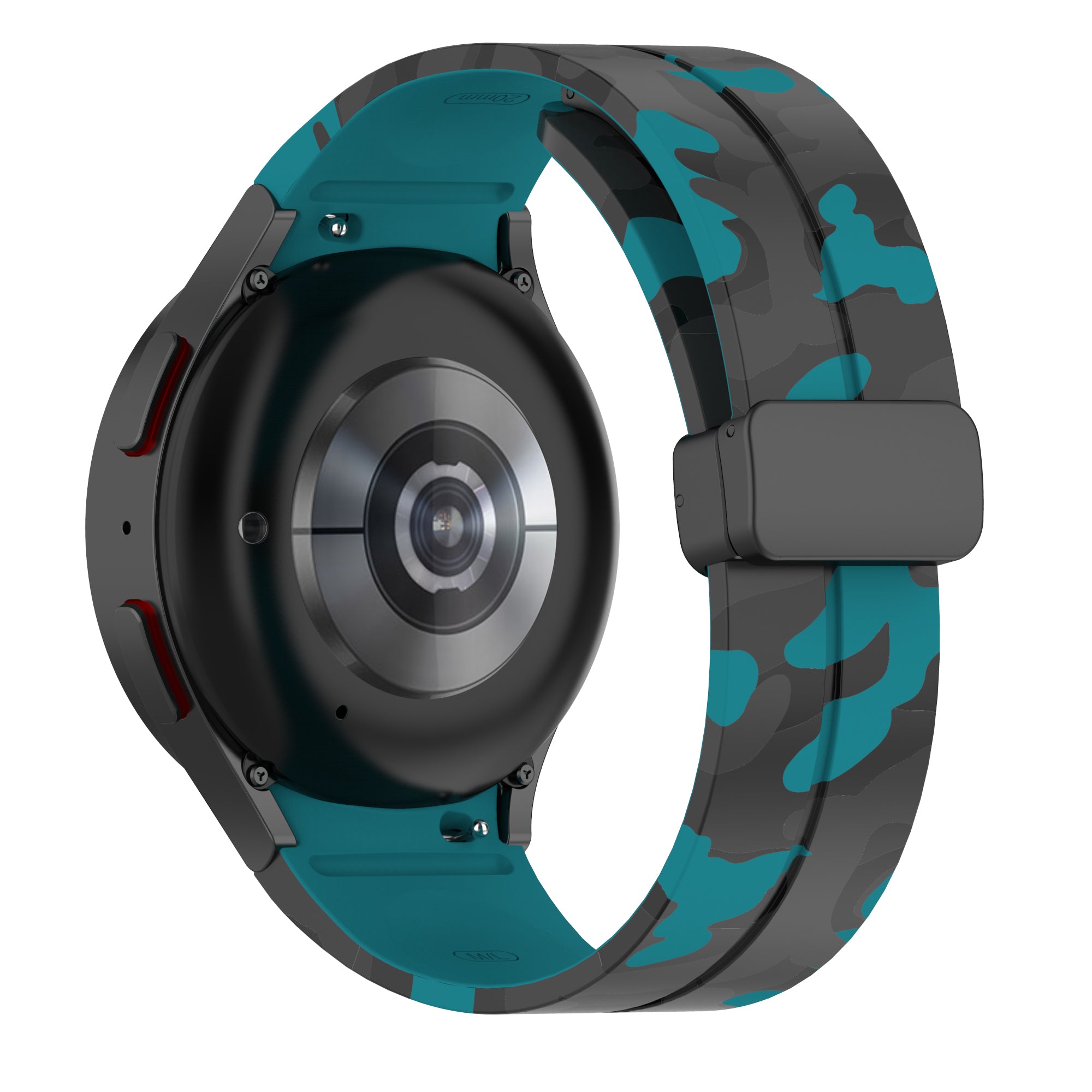 For Samsung Galaxy Watch 5 Pro 45mm Watch 5 40 44mm Watch4 40 44mm Watch4 Classic 42 46mm Camo Silicone Watch Band