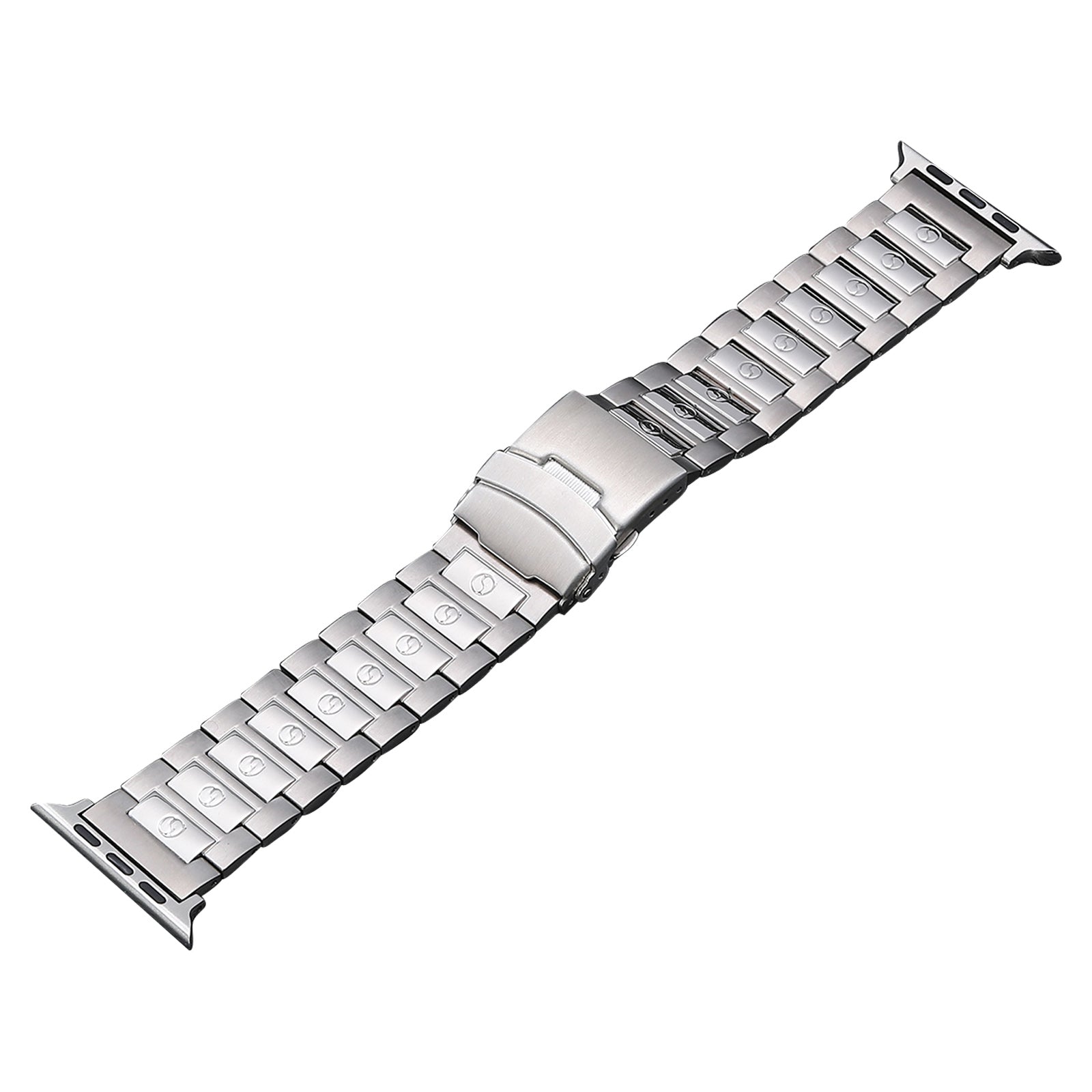 For Apple Watch Ultra 2 49mm Series 9 45mm SE (2023) 44mm Ultra 49mm 8 7 45mm 6 5 4 SE (2022) SE 44mm 3 2 1 42mm Titanium Steel Watch Band 3 Beads Watch Strap
