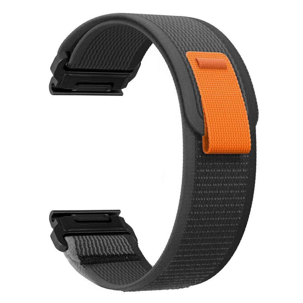 For Garmin Tactix 7 Pro Fenix 7X Fenix 6X Pro 26mm Nylon Watch Band Trail Loop Adjustable Wrist Strap