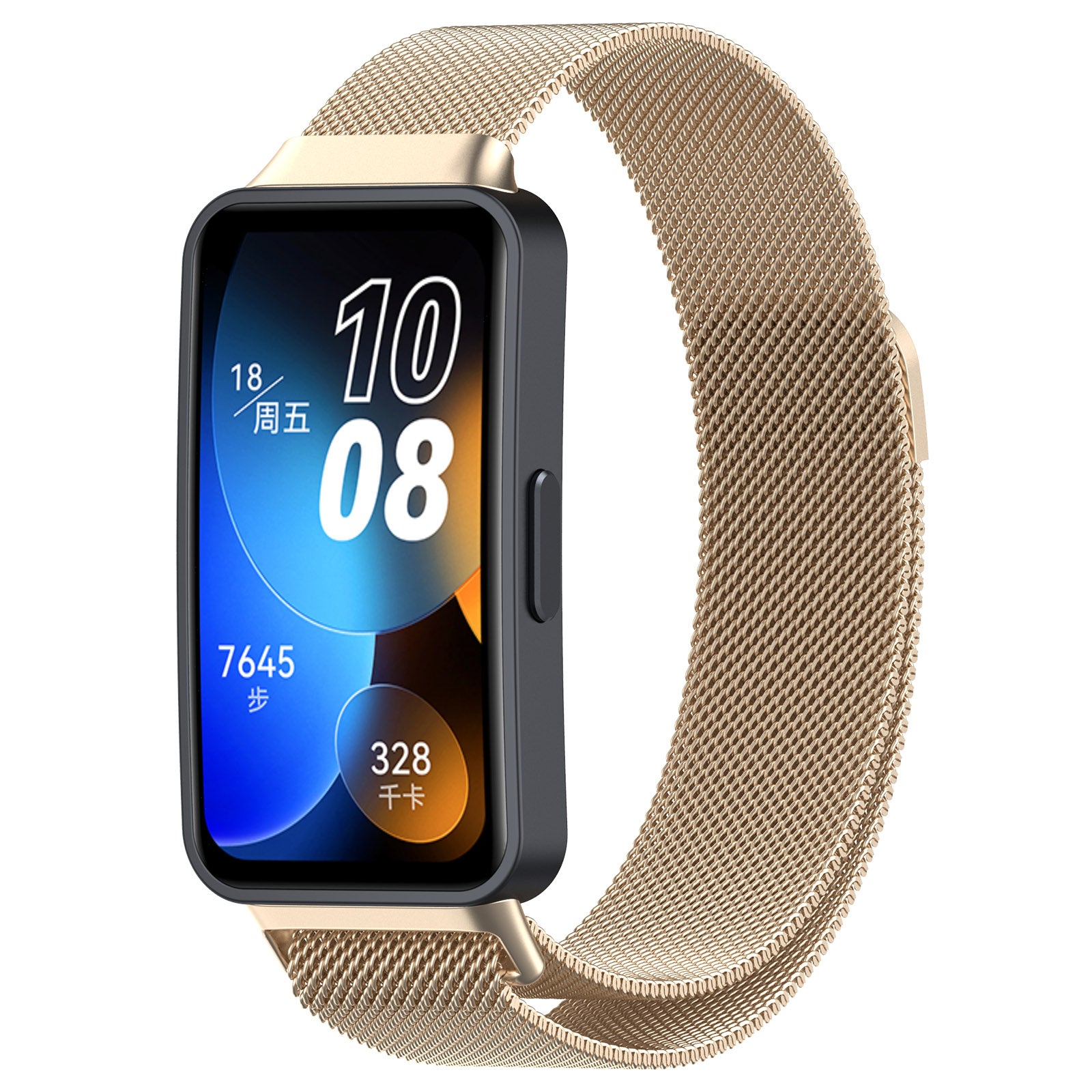 For Huawei Band 8 Replacement Wrist Band Metal Milanese Magnetic Watch Strap