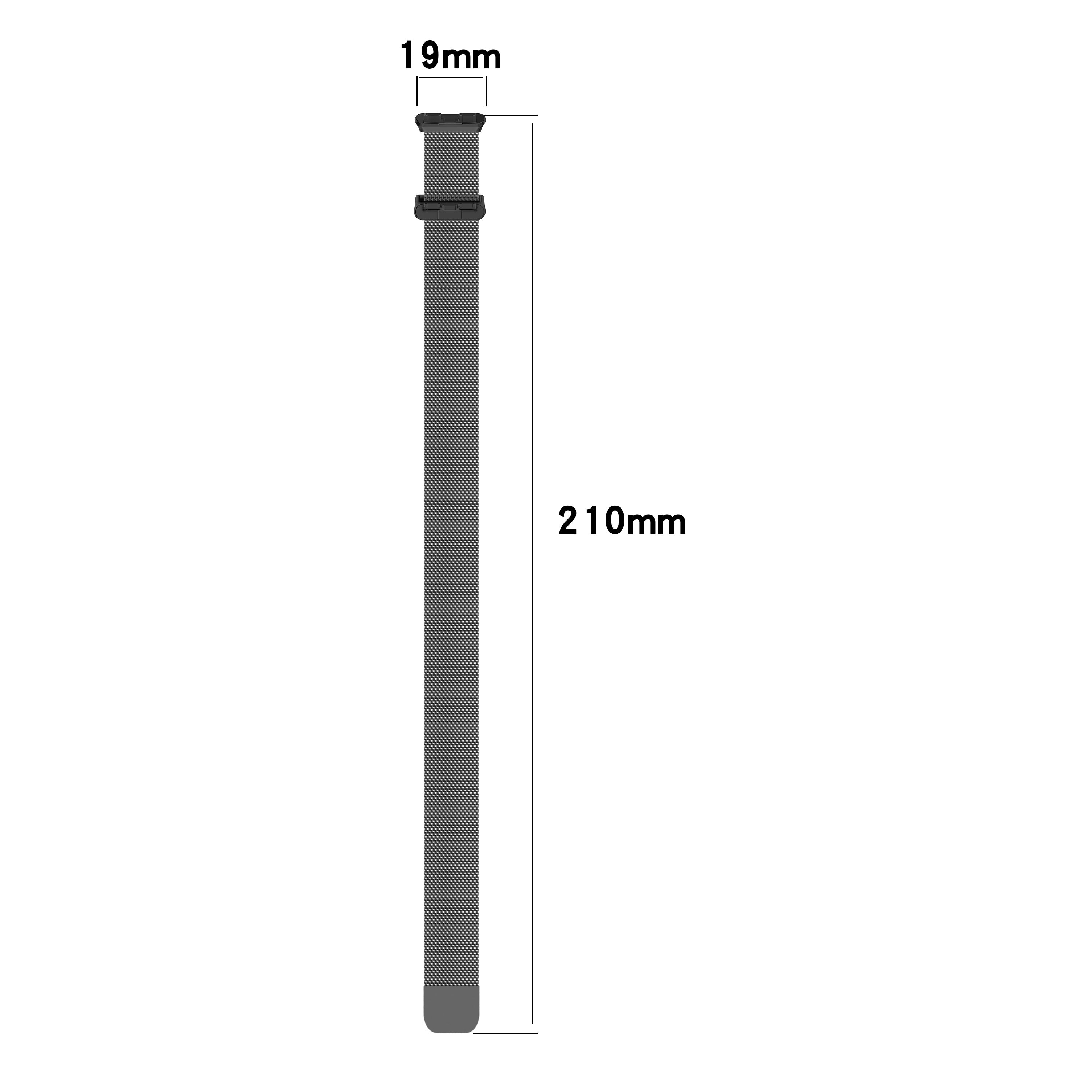 For Huawei Band 8 Replacement Wrist Band Metal Milanese Magnetic Watch Strap