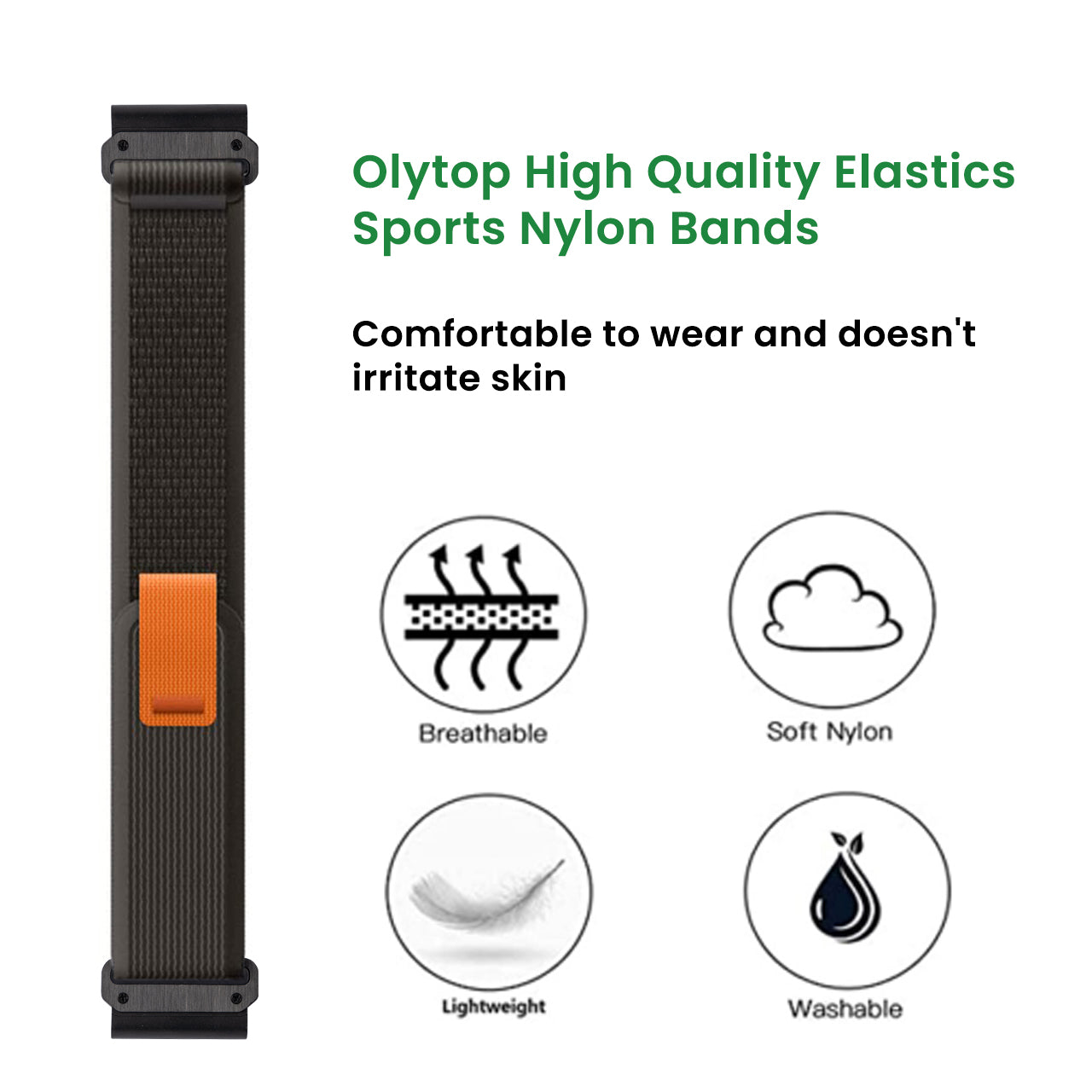 For Garmin Forerunner 965 955 945 935 22mm Watch Band Trail Loop Adjustable Nylon Wrist Strap