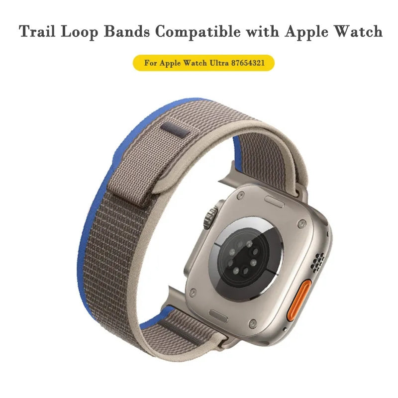 For Apple Watch Ultra 2 49mm Series 9 45mm SE (2023) 44mm Ultra 49mm 8 7 45mm 6 5 4 SE (2022) SE 44mm 3 2 1 42mm Canvas Watch Strap Breathable Watchband