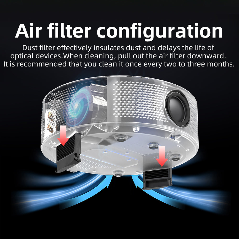 T60 1920x1080P 2.4G 5G WiFi HD Projector Office Conference Home Theater Projector Support 4K Android 9.0 2 16G