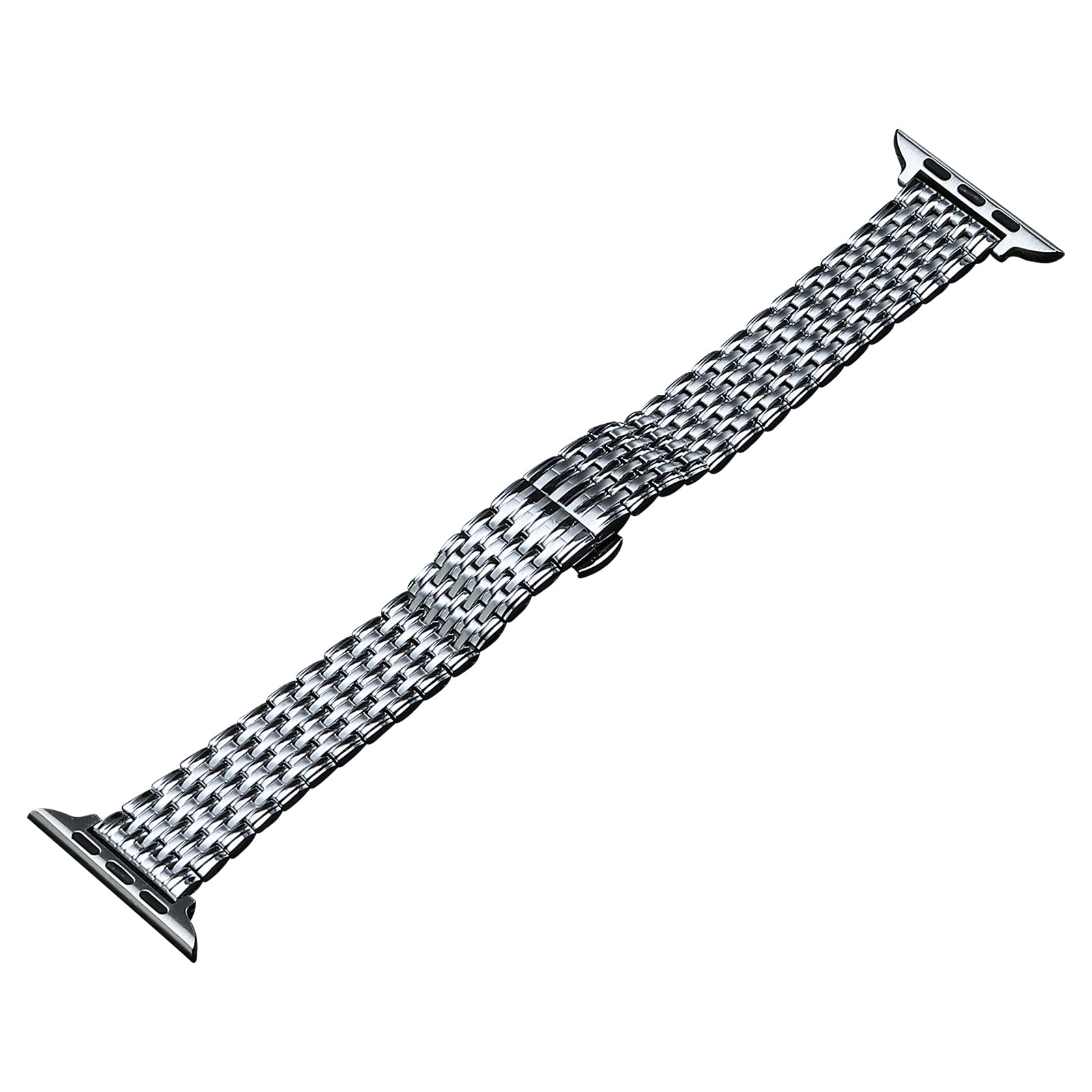 For Apple Watch Series 9 8 7 41mm 6 5 4 SE (2022) SE (2023) SE 40mm 3 2 1 38mm Stainless Steel Strap Replacement Watch Band