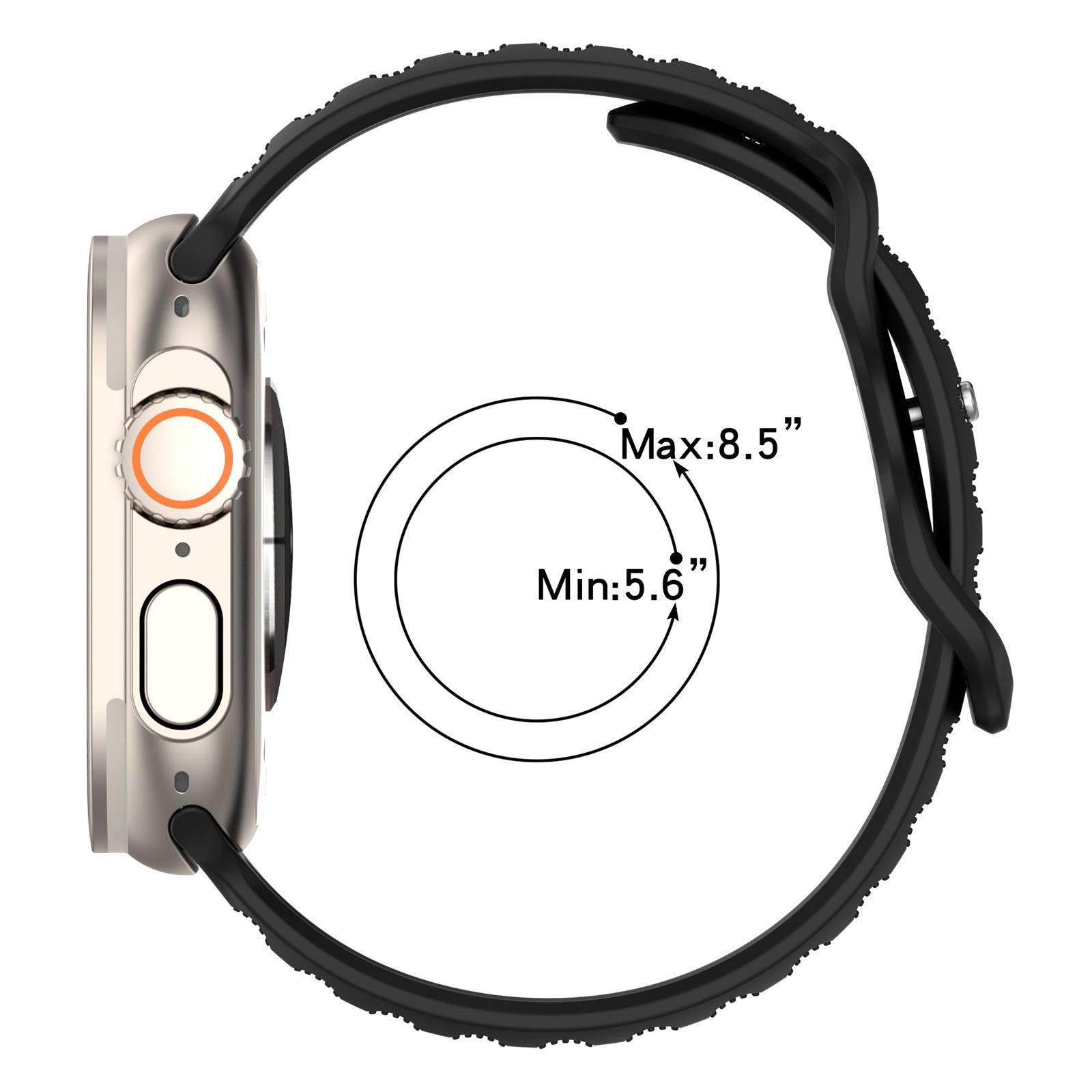 For Apple Watch Ultra 2 49mm Series 9 45mm SE (2023) 44mm Ultra 49mm 8 7 45mm 6 5 4 SE (2022) SE 44mm 3 2 1 42mm Dot Surface Watch Strap Silicone Watchband