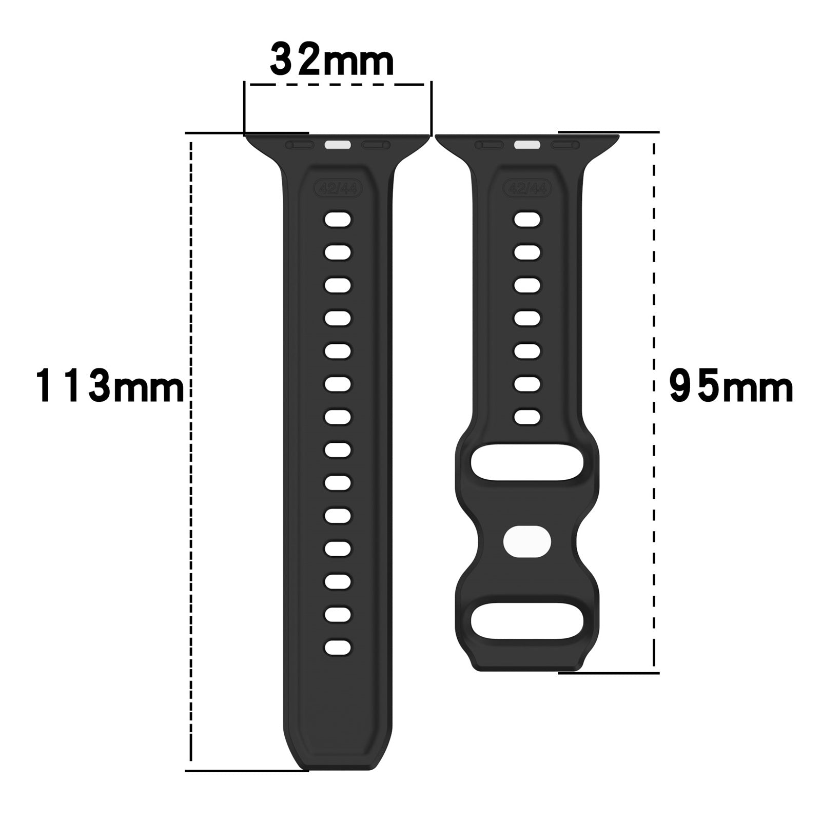 For Apple Watch Series 9 8 7 41mm 6 5 4 SE (2022) SE (2023) SE 40mm 3 2 1 38mm Silicone Watch Strap Dot Surface Watch Band