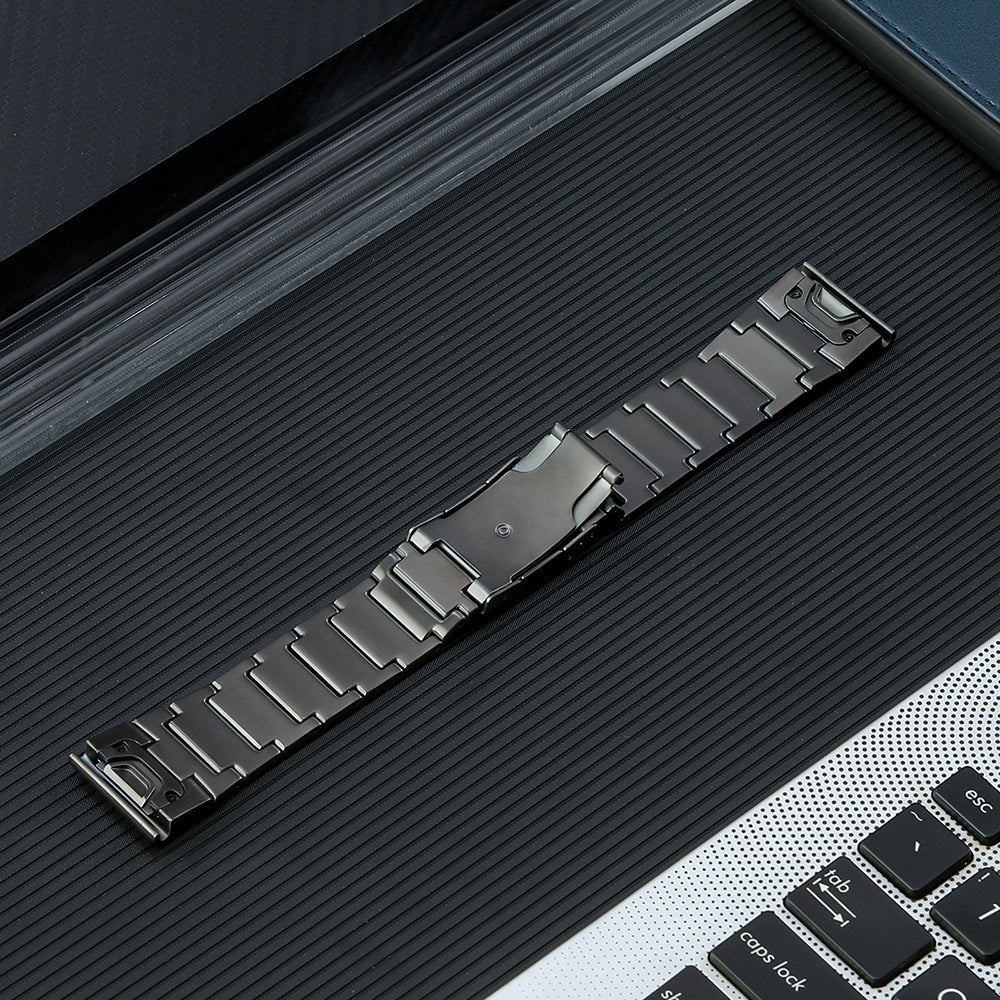 Quick Release Watch Band for Garmin Tactix 7 Pro Fenix 7X 6X Pro 26mm 5 Beads Titanium Steel Watch Strap
