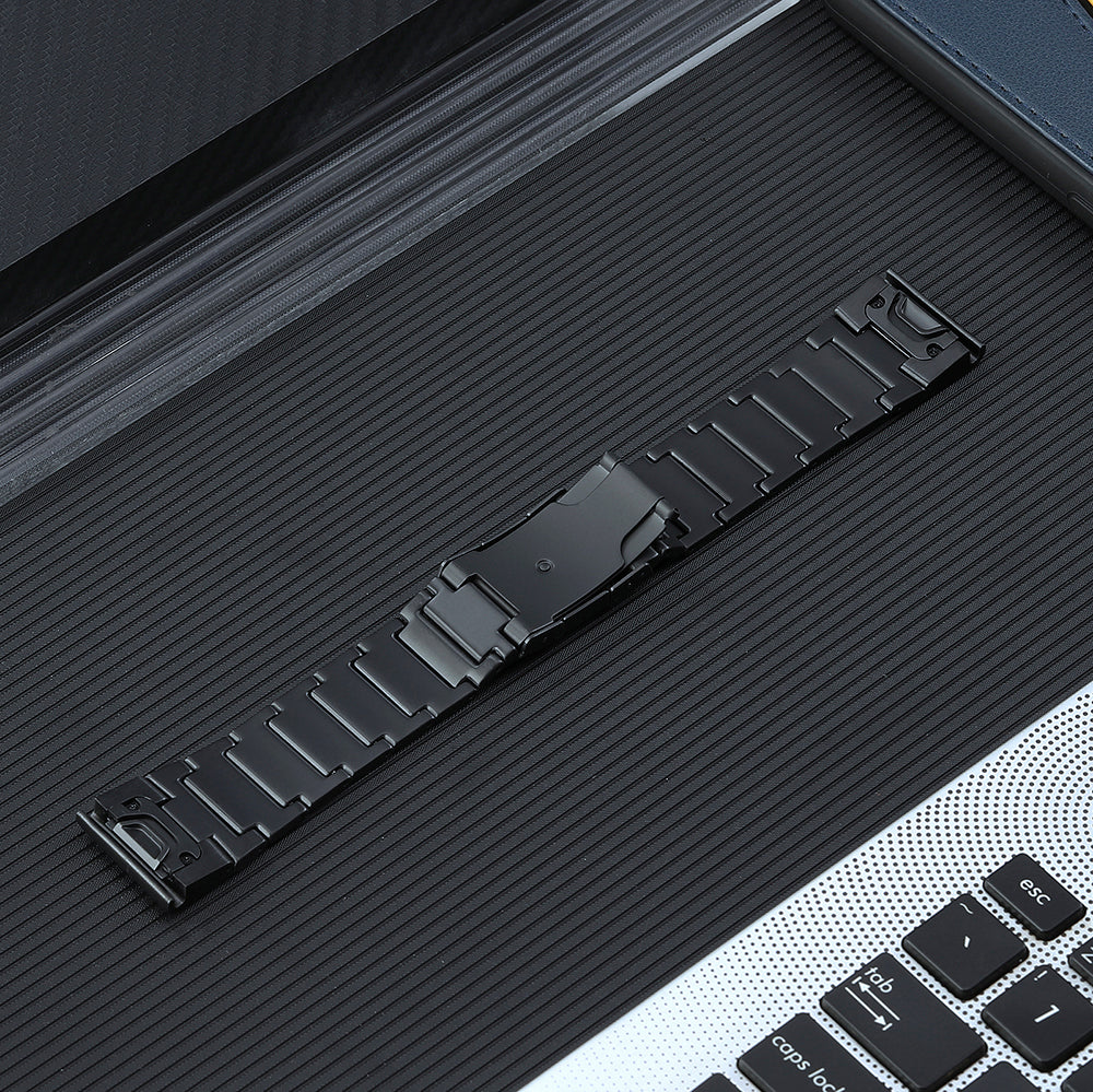 22mm Watch Band for Garmin Forerunner 965 955 945 935 5 Beads Titanium Steel Quick Release Bracelet