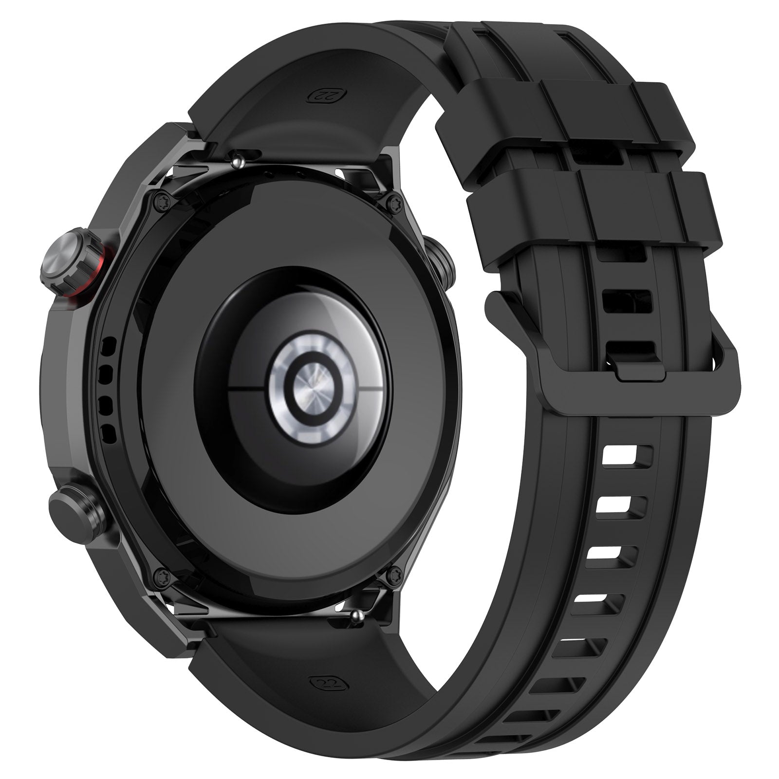 Silicone Watch Bands for Huawei Watch Ultimate 22mm Replacement Strap Bracelet with Extension Strap