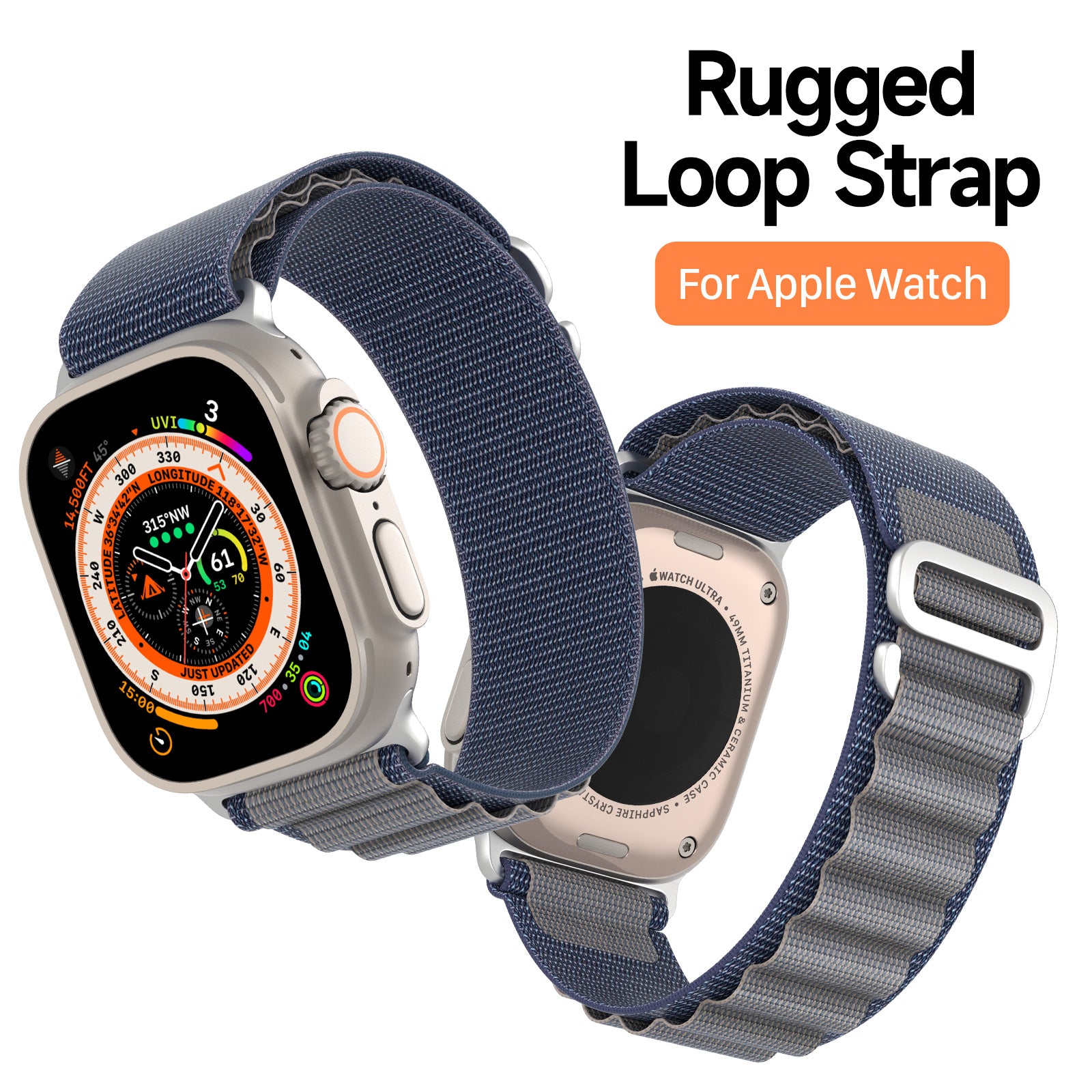 DUX DUCIS GS Series for Apple Watch Ultra 2 49mm Series 9 45mm SE (2023) 44mm Ultra 49mm 8 7 45mm 6 5 4 SE (2022) SE 44mm 3 2 1 42mm Polyester Strap Replacement Watch Band