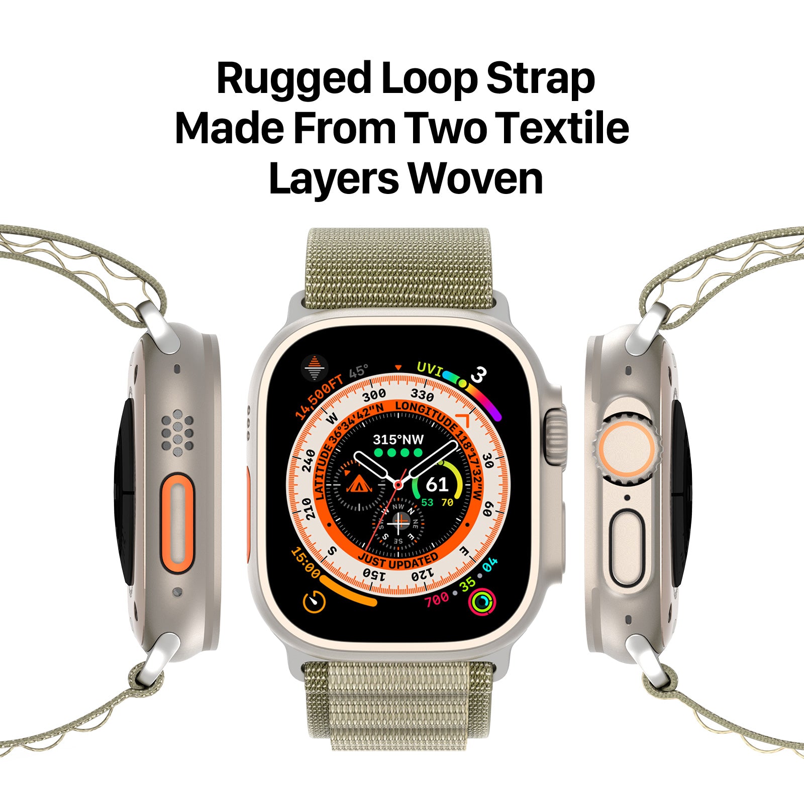 DUX DUCIS GS Series for Apple Watch Ultra 2 49mm Series 9 45mm SE (2023) 44mm Ultra 49mm 8 7 45mm 6 5 4 SE (2022) SE 44mm 3 2 1 42mm Polyester Strap Replacement Watch Band