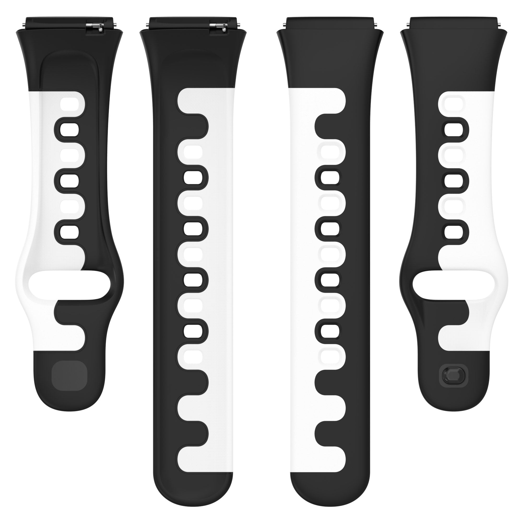 Watch Strap for Xiaomi Redmi Watch 3 Lite Watch 3 Active Double Color Splicing Replacement Silicone Watchband